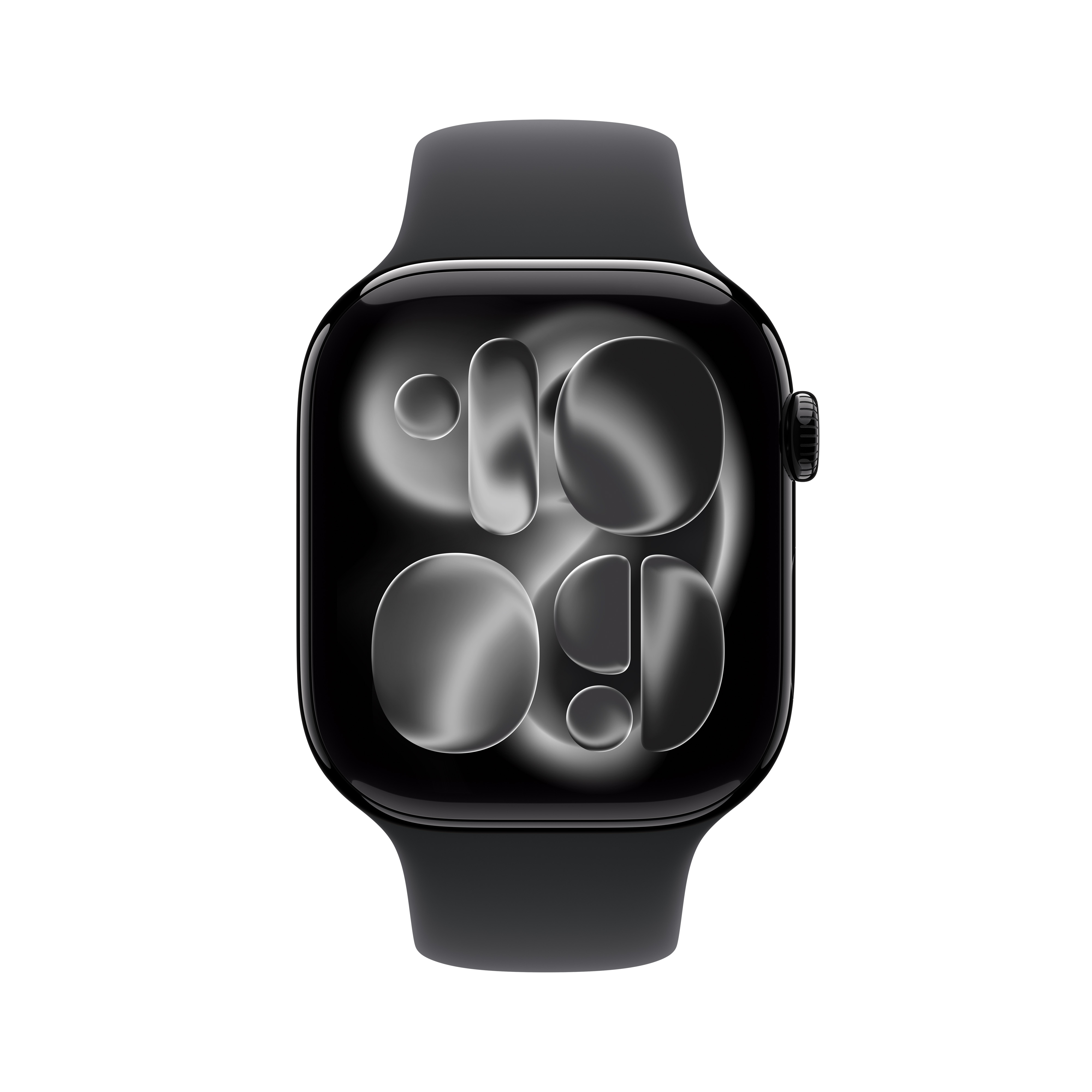 Apple Watch Series 11 GPS 46mm Jet Black Aluminium Case With Black Sport Band - M/L, Jet Black Aluminium Case With Black Sport Band - M/L, large image number 1