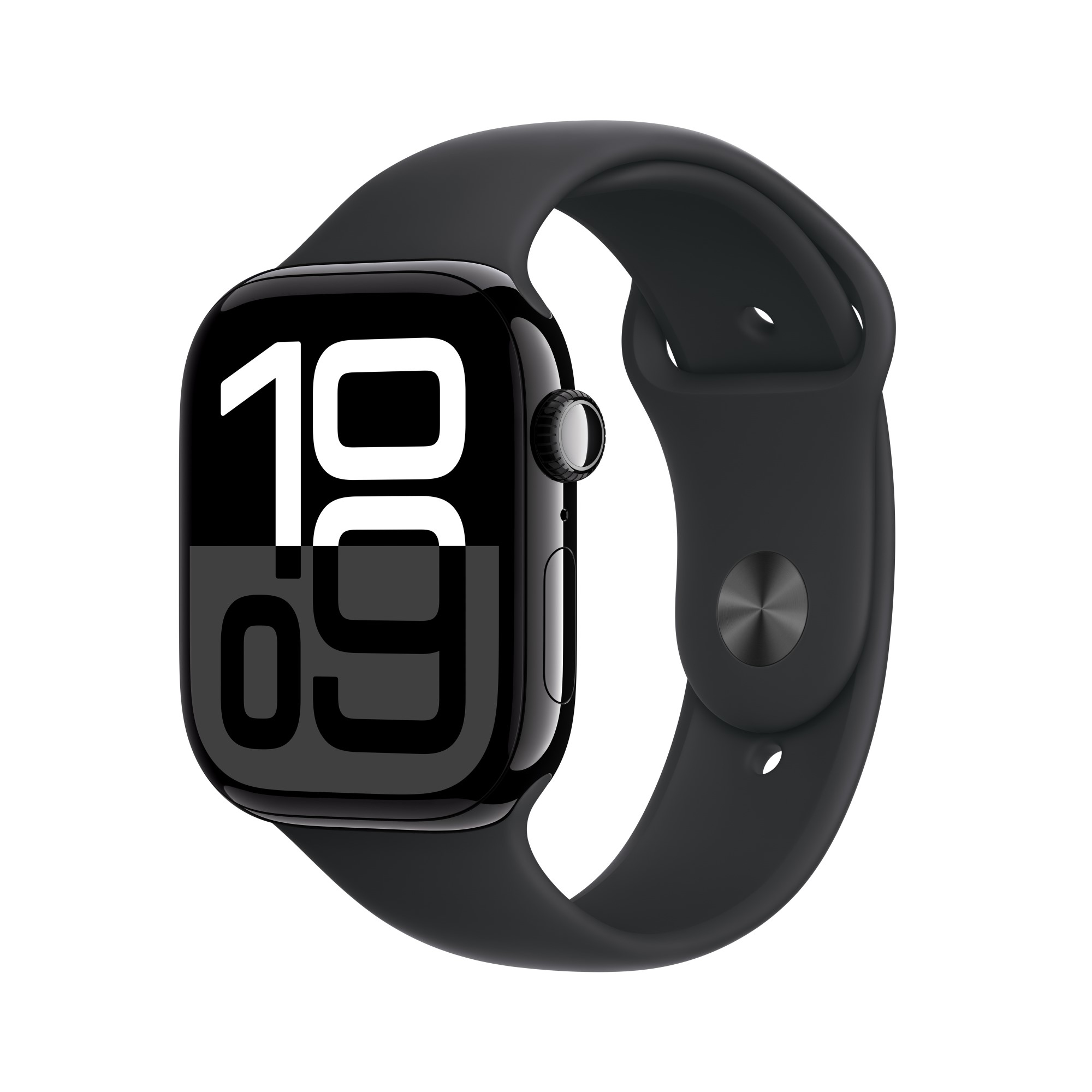 Apple Watch Series 10 GPS 46mm Jet Black Aluminium Case With Black Sport Band - M/L, Jet Black Aluminium Case With Black Sport Band - M/L, small image number 0