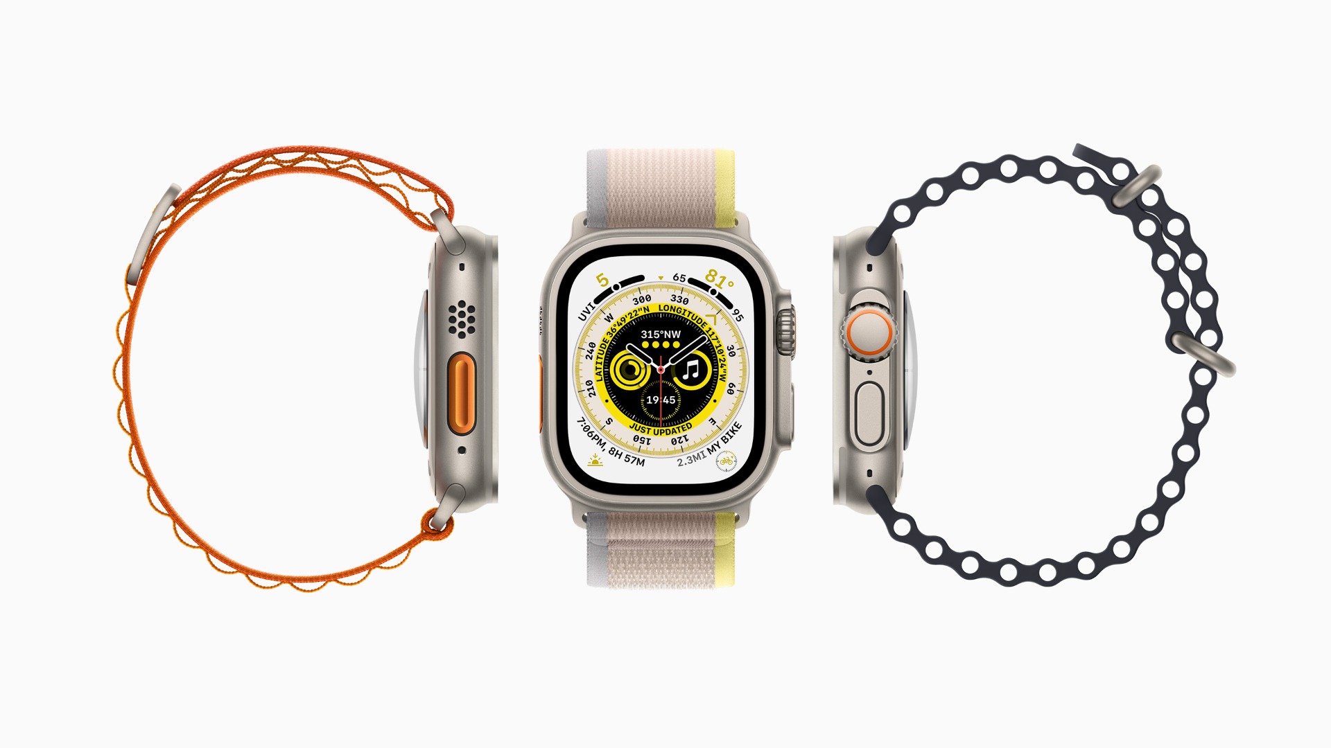 Apple Watch Ultra GPS + 流動網絡, 49mm鈦金屬錶殼配海洋錶帶 image number 0