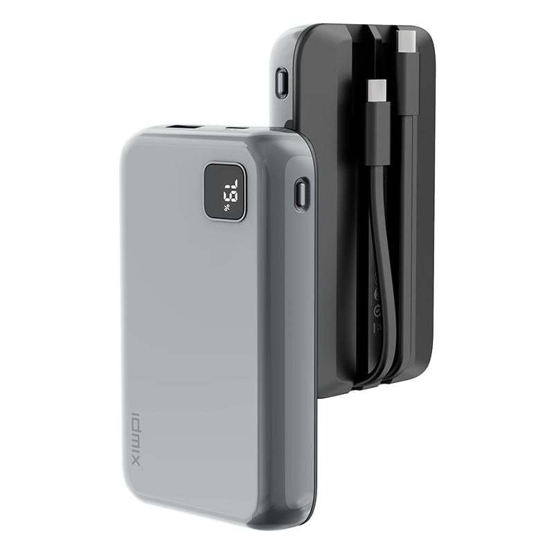 IDMIX P10 CC 10000mAh Power Bank - Grey