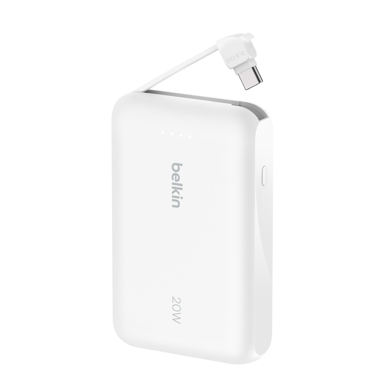 Belkin BoostCharge 便攜式行動電源 10K + 內置USB-C充電線 image number 0