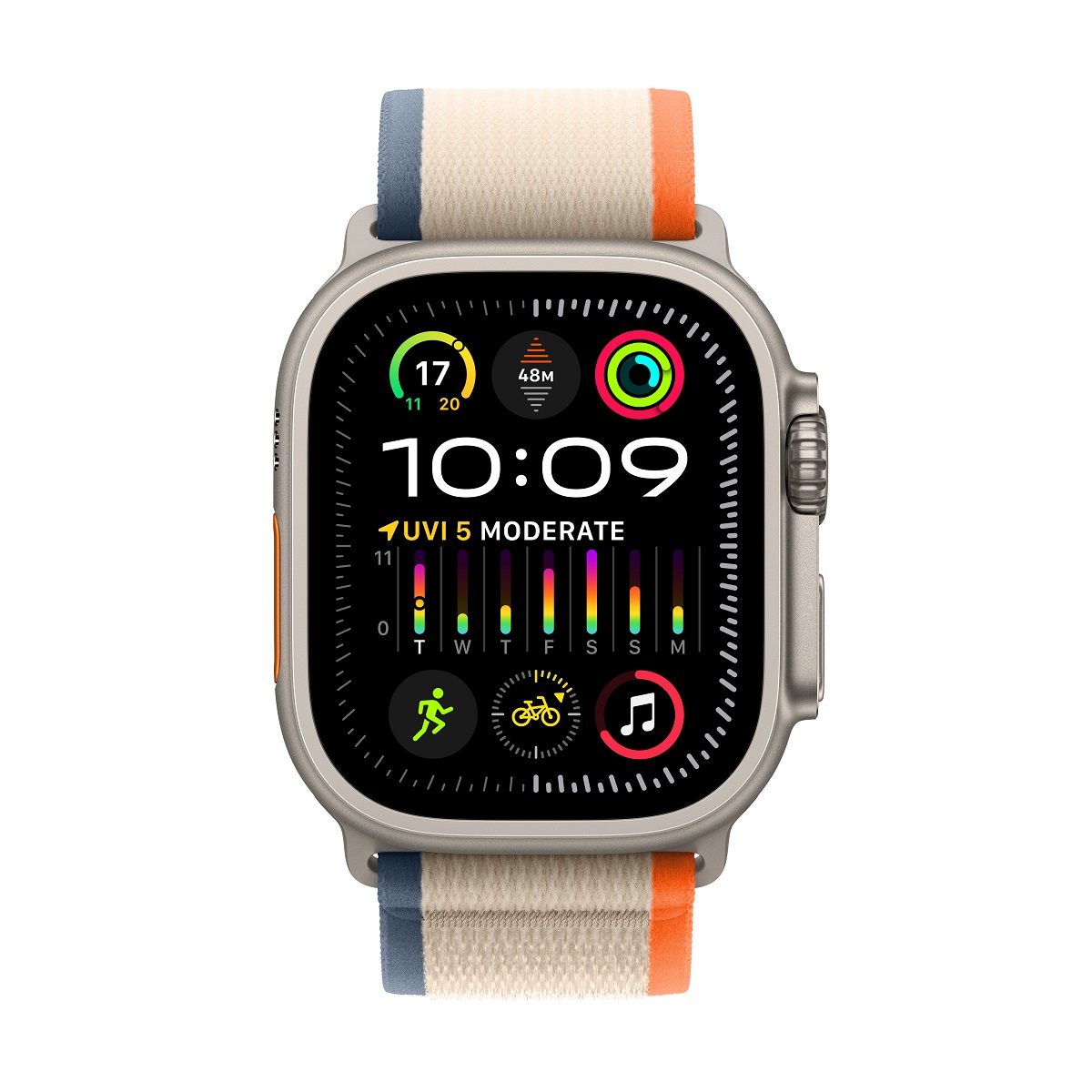 Apple Watch Ultra 2 GPS + 流動網絡, 49mm鈦金屬錶殼配越野手環 image number 1