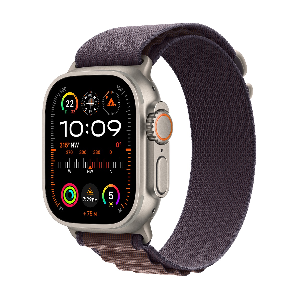 Apple Watch Ultra 2 GPS + 流動網絡, 49mm鈦金屬錶殼配登峰手環, , large image number 1