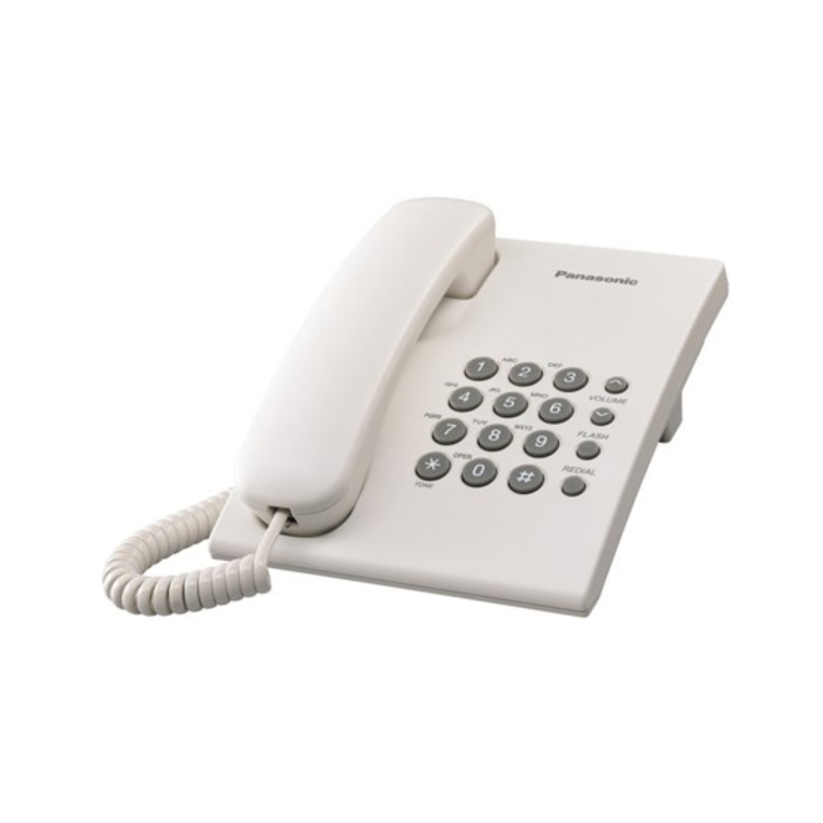 Panasonic KX-TS500MXW Corded Phone - White, White, large image number 0