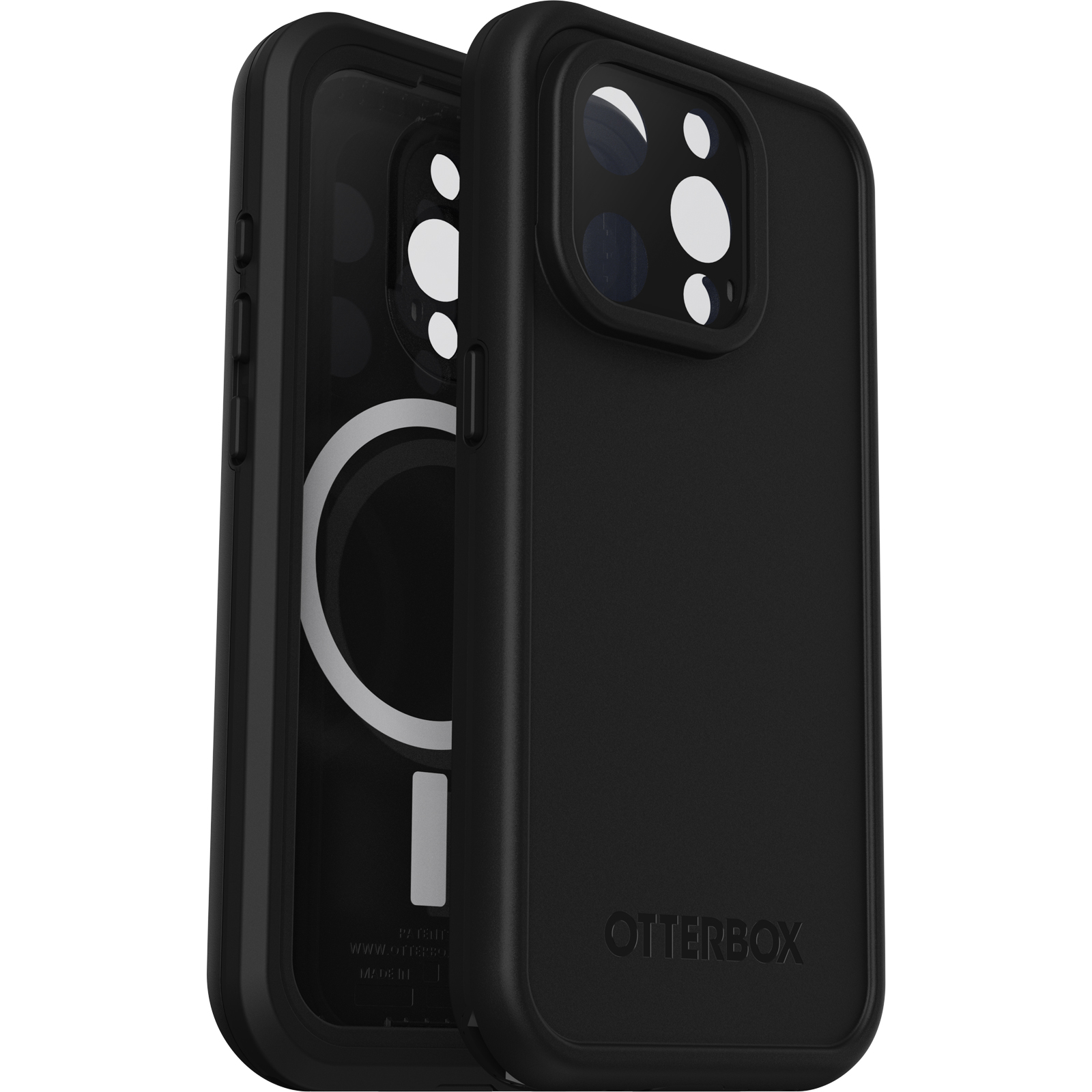 OtterBox iPhone 15 Pro Frē MagSafe 系列保護殼 (黑色) image number 3