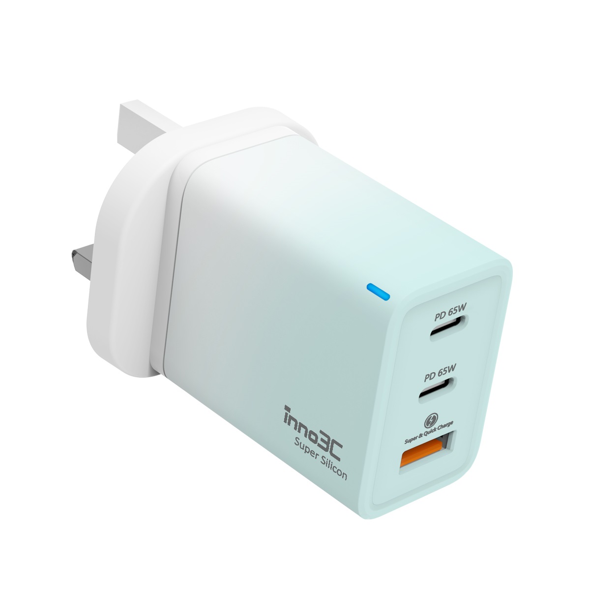inno3C i-65W Super Silicon 65W 3-Ports Fast Charger, , small image number 2