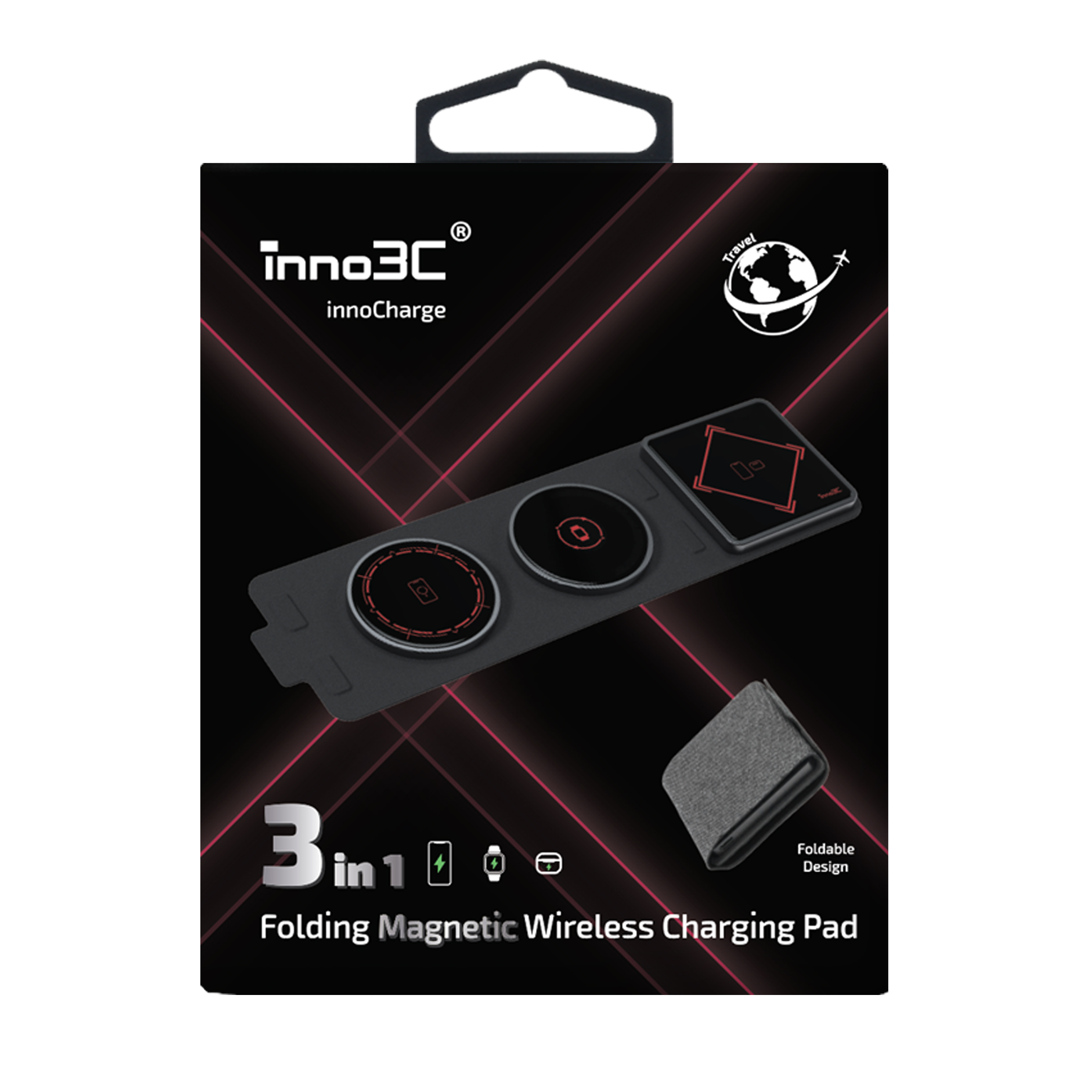 inno3C i-WAP3 3 in 1 Folding Magnetic Wireless Charging Pad, , large image number 4