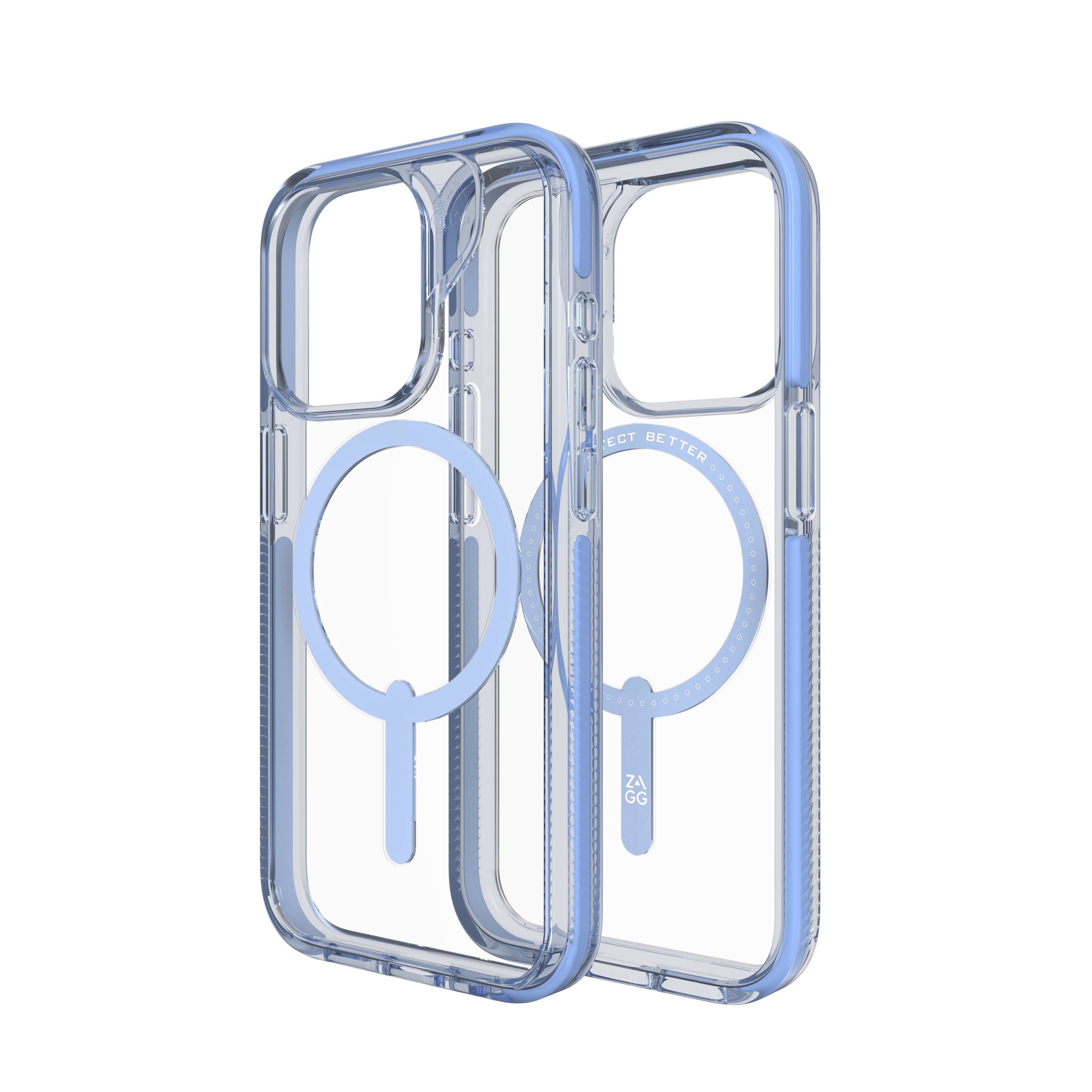 ZAGG Santa Cruz Snap Case (MagSafe) iPhone 15 Pro ClearBlue, Clear Blue, large image number 4