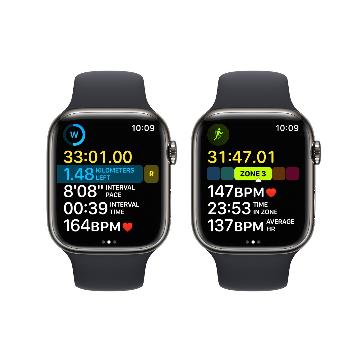 Apple Watch Series 8 GPS + 流動網絡 45mm石墨色不鏽鋼錶殼配午夜暗色運動錶帶 image number 6