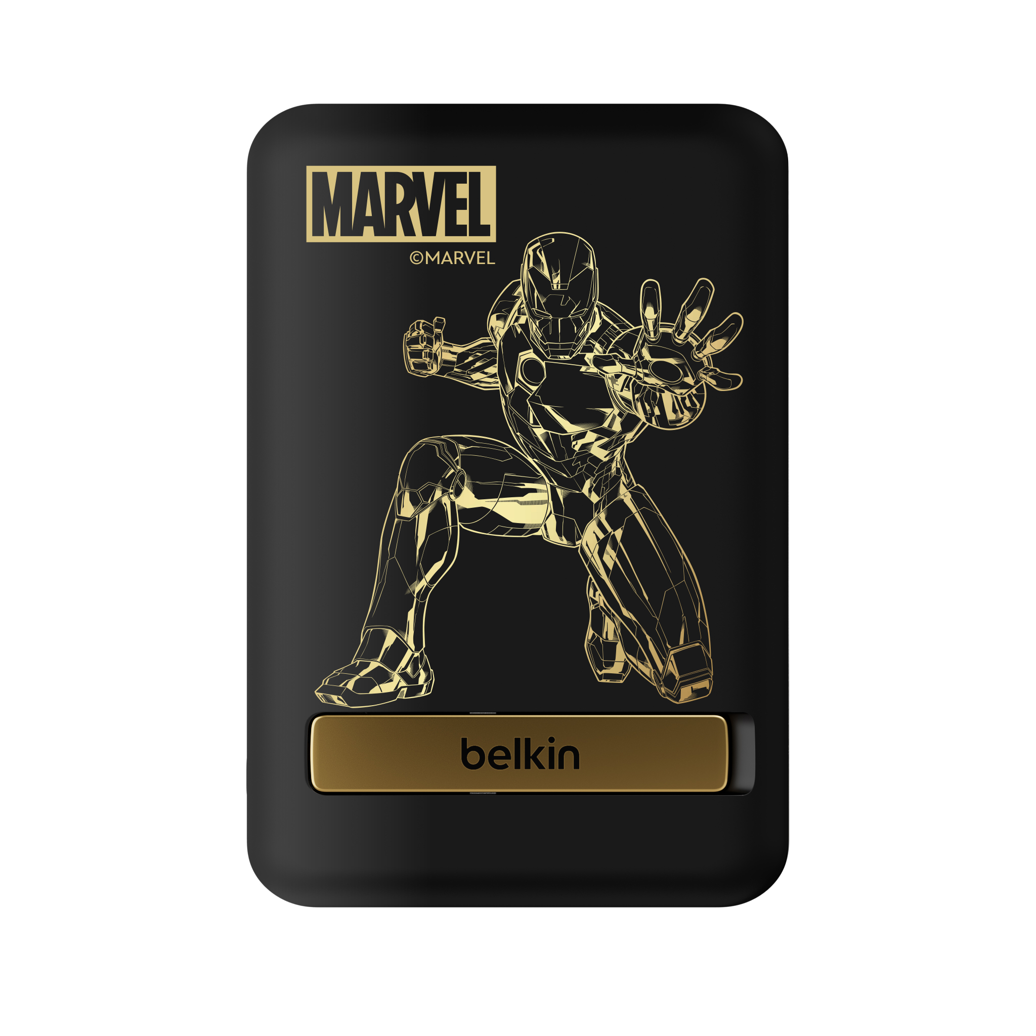 Belkin - BoostCharge Magnetic Wireless Power Bank 5K + Stand (Disney Collection) (Iron Man)
