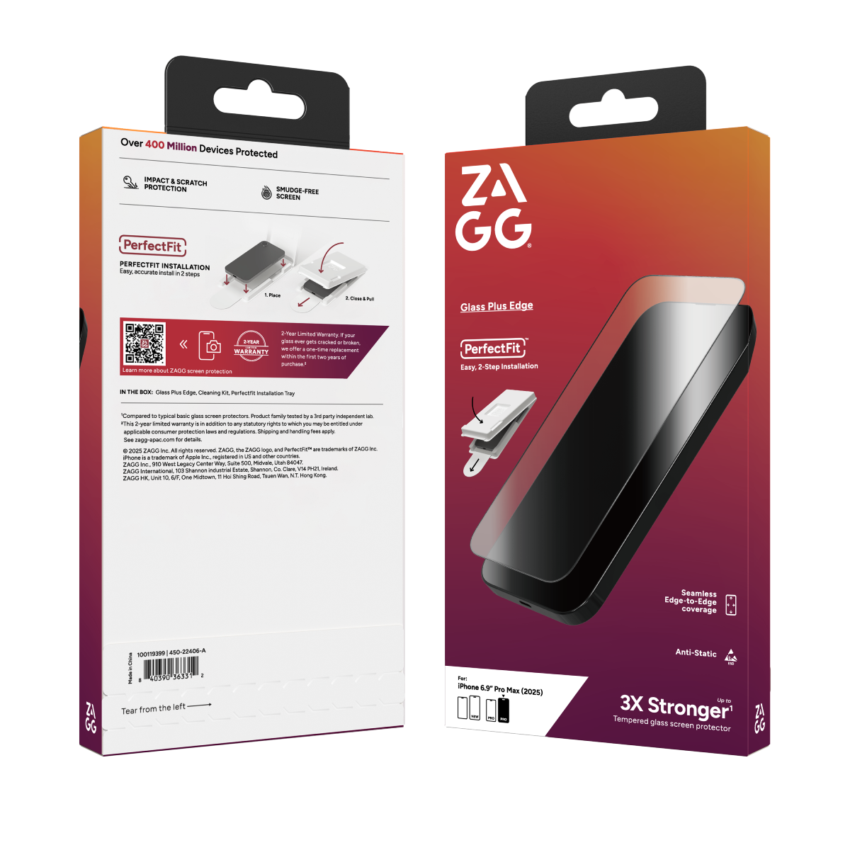 ZAGG Glass Plus Edge iPhone 17 Pro Max Screen Protector, , large image number 2