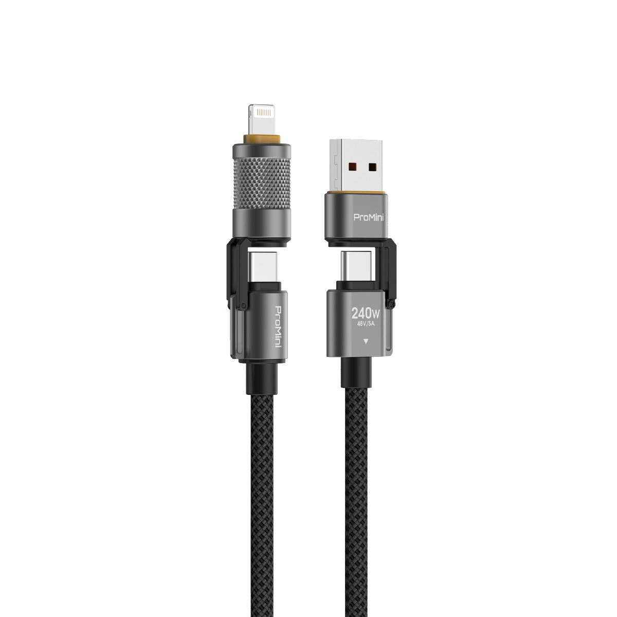 Magic-Pro - ProMini 240W 4-in-1 Magnetic Cable 1.2M - Gray, , large image number 2