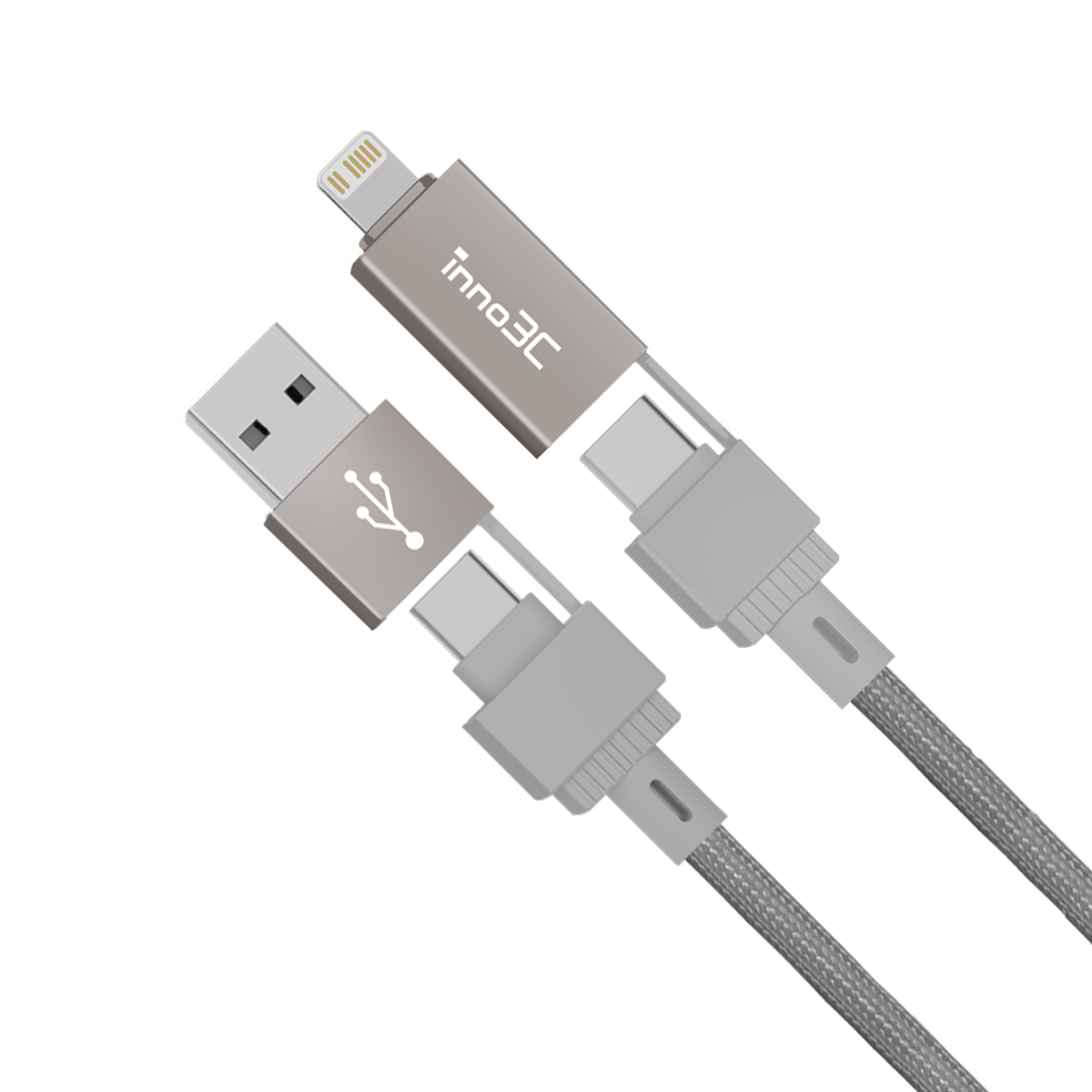 inno3C i-4M240-12 240W 4 in 1 Magnetic Organized Cable 120cm, , large image number 2