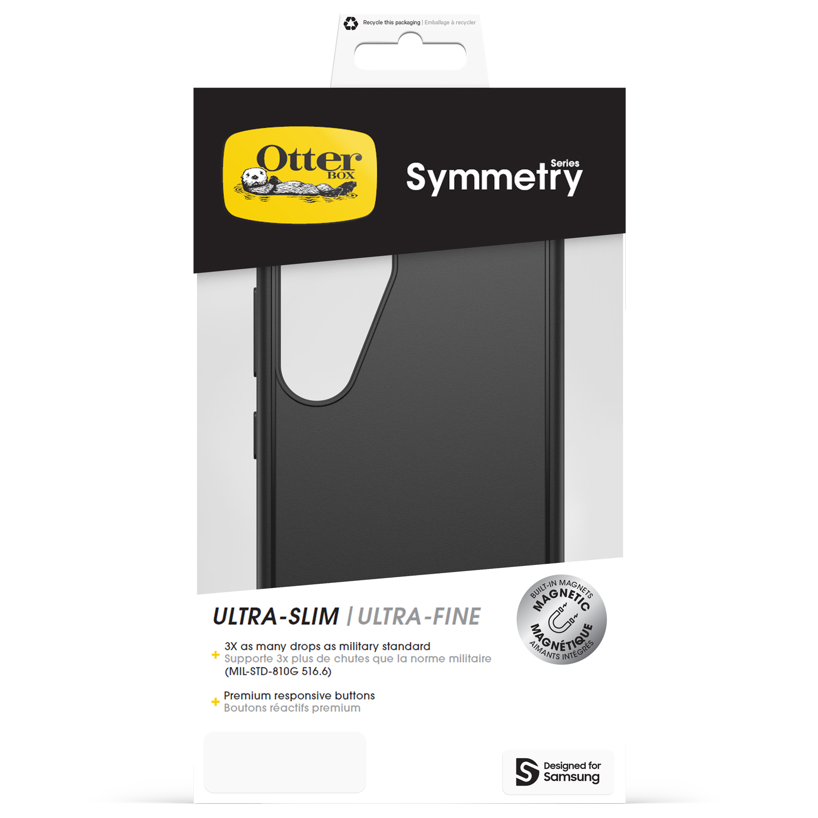 OtterBox Symmetry Magnets Samsung Galaxy S25, , large image number 4