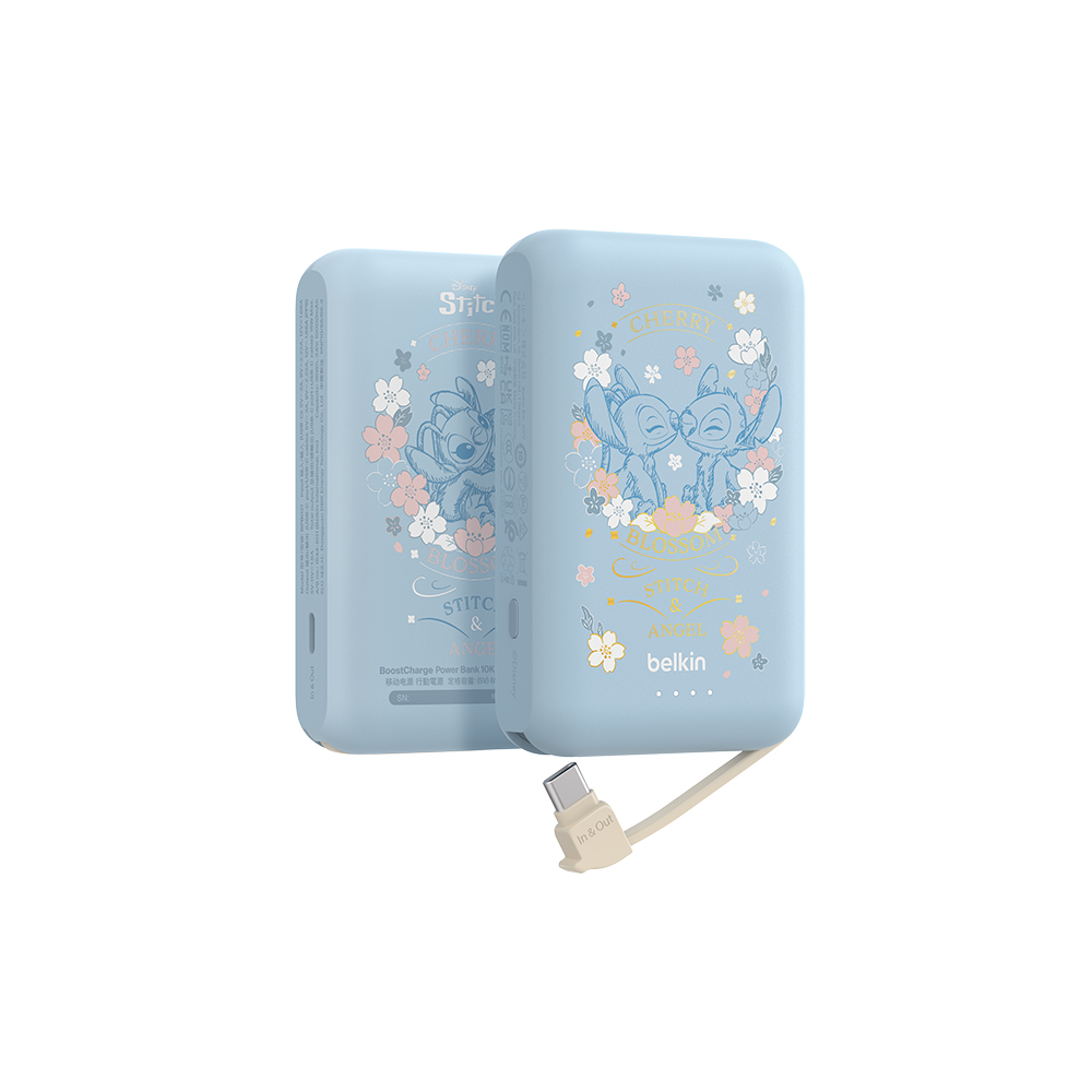 Belkin BoostCharge 便攜式行動電源 10K + 內置USB-C充電線
