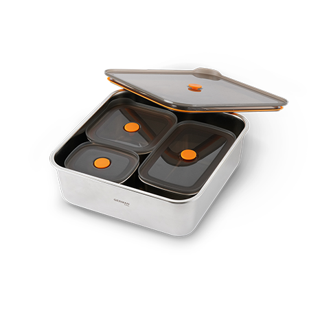 德國寶 FreshLock可微波不銹鋼保鮮盒 SSB-SET4 image number 1