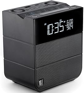SOUNDFREAQ Sound Rise II Wireless Speaker & Alarm Clock Black, , large image number 0