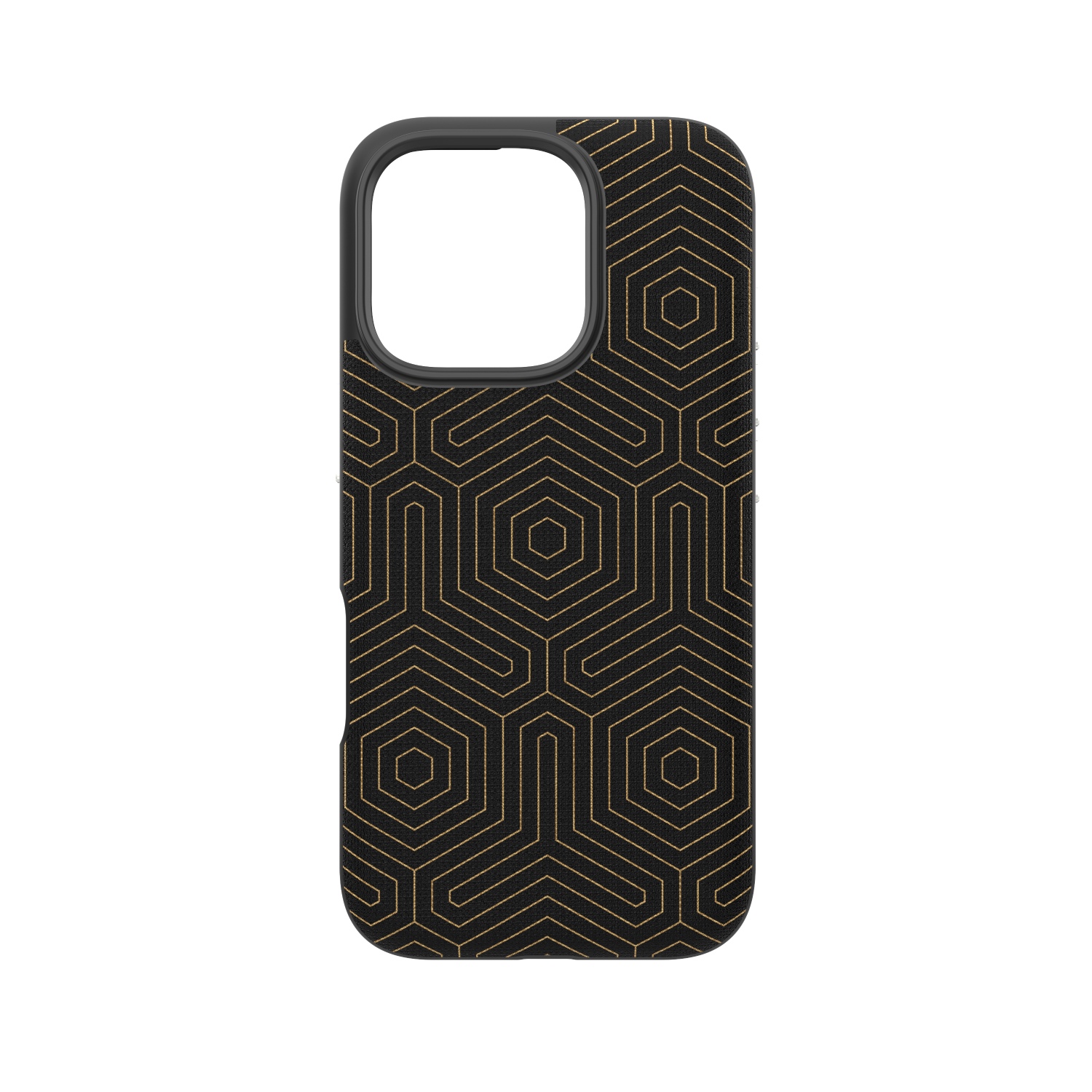 ZAGG London Snap (Graphene) iPhone 16 Pro Max Phone Case Black Hexagon, , large image number 2