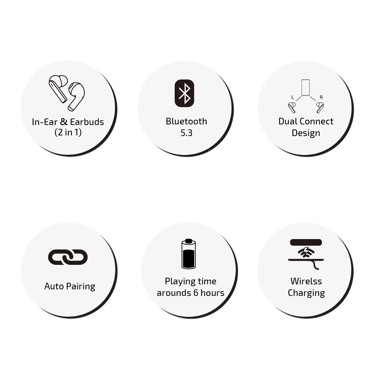 inno3C i30 iTwins 無線藍牙耳機組合 (白色) image number 4