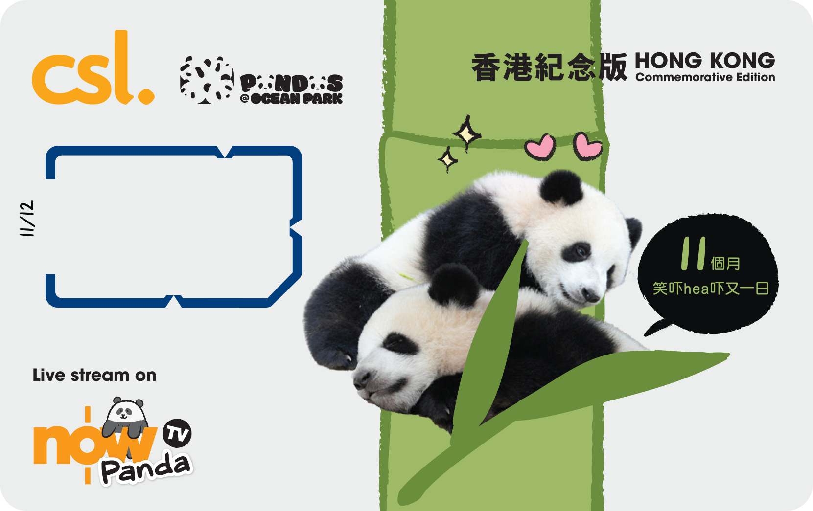 5G Panda Hong Kong edition SIM card (11 Month), , large image number 0