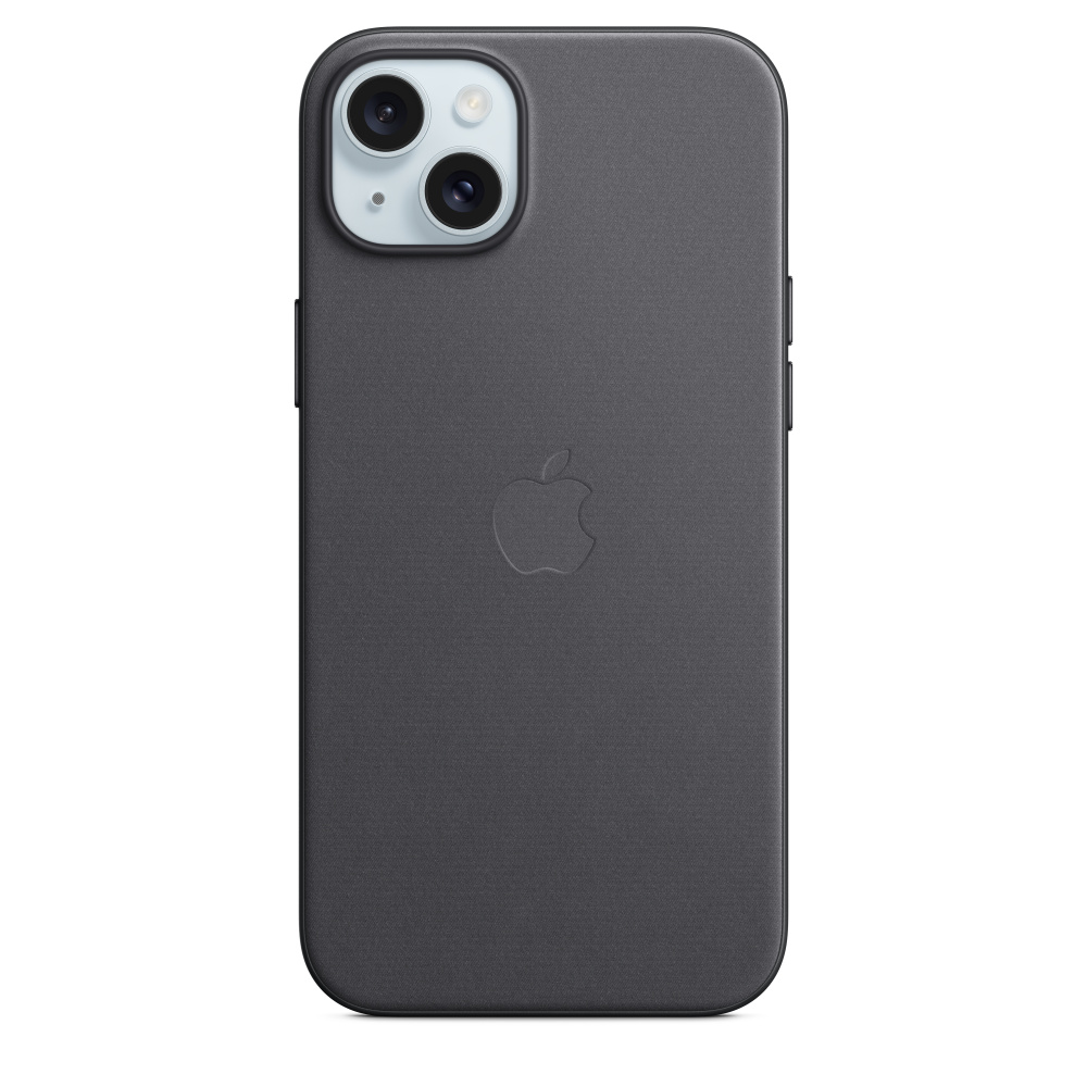 iPhone 15 Plus MagSafe 精細織料護殼 - 黑色