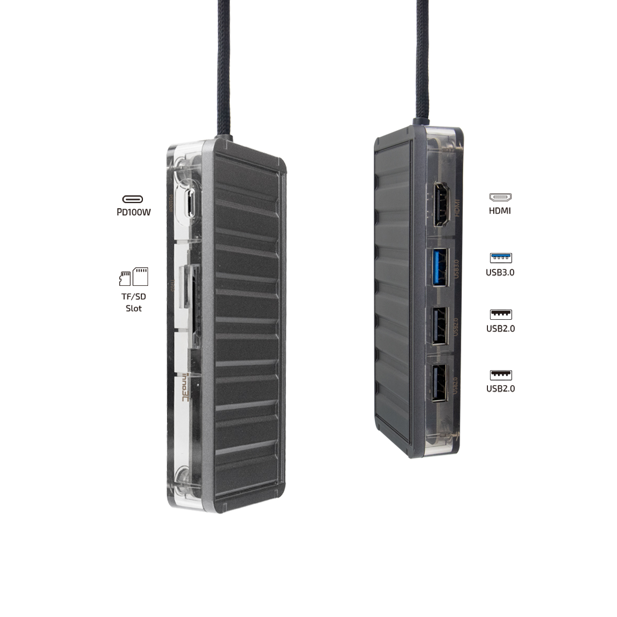 inno3C i-CSU7 7 in 1 Type-C Multi Function Hub, , large image number 1