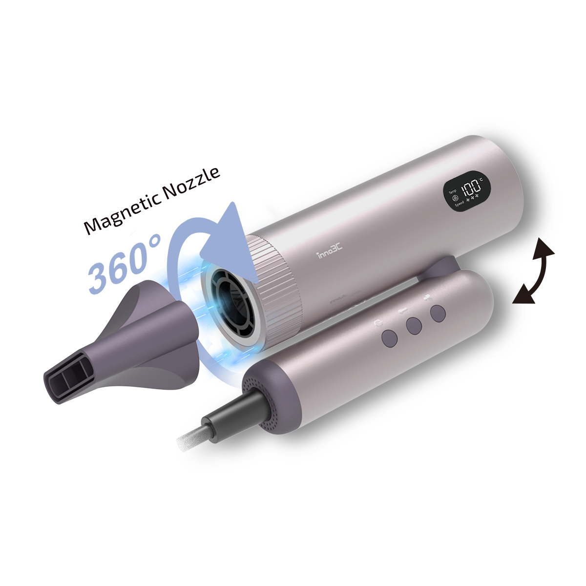 inno3C i-FD8 Foldable High Speed Ion Hair Dryer, , large image number 3