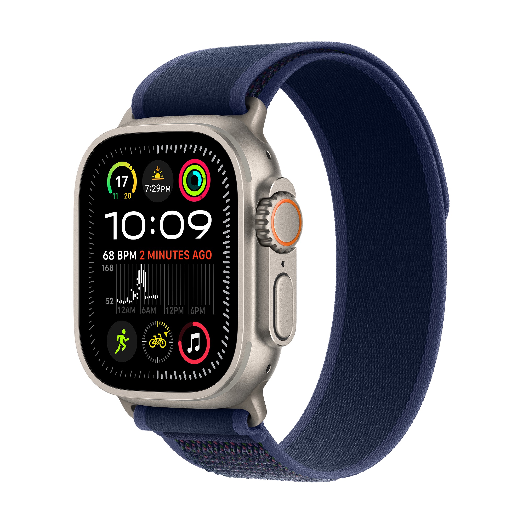 Apple Watch Ultra 2 GPS + 流動網絡, 49mm鈦金屬錶殼配越野手環, , large image number 0