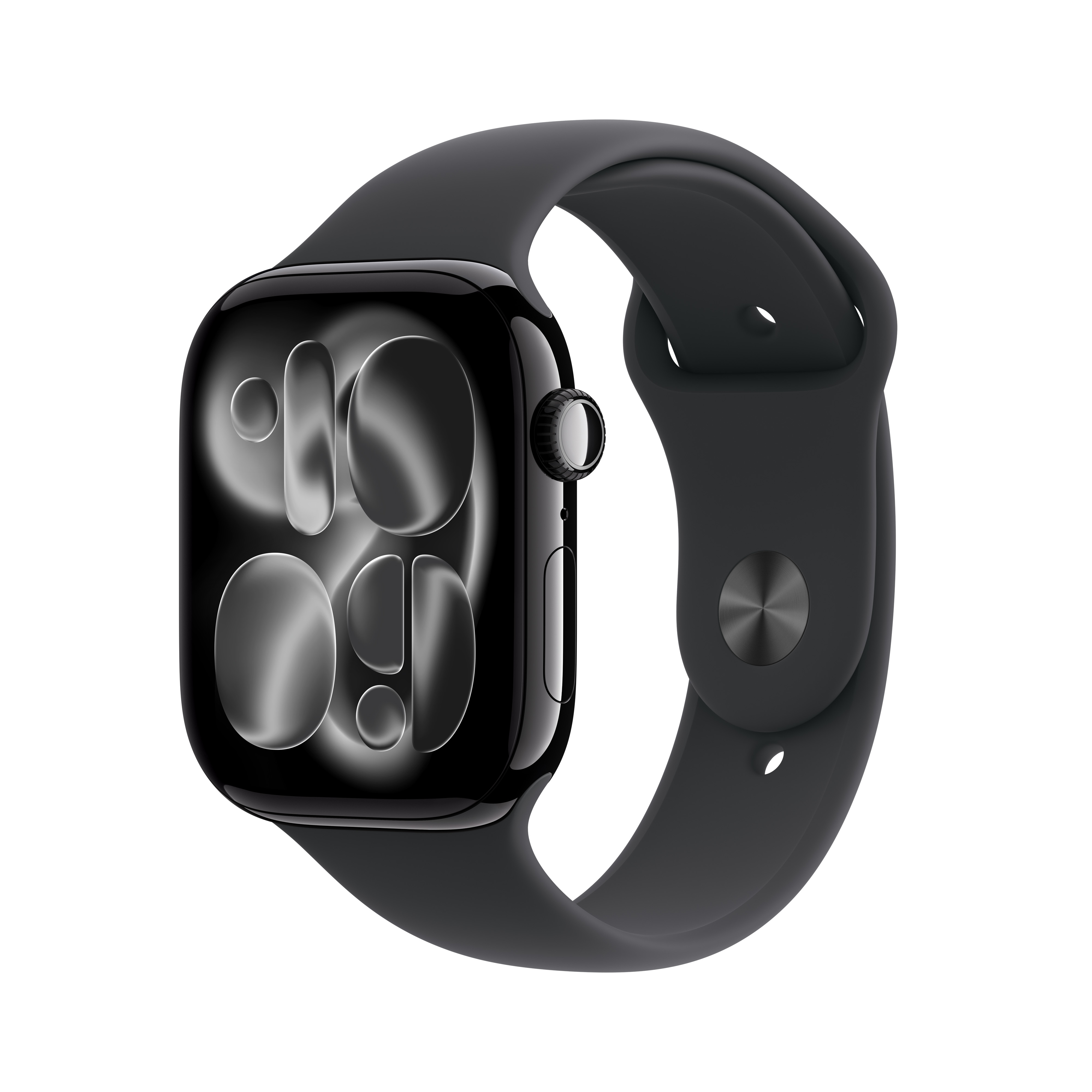 Apple Watch Series 11 GPS 46mm Jet Black Aluminium Case With Black Sport Band - M/L, Jet Black Aluminium Case With Black Sport Band - M/L, small image number 0
