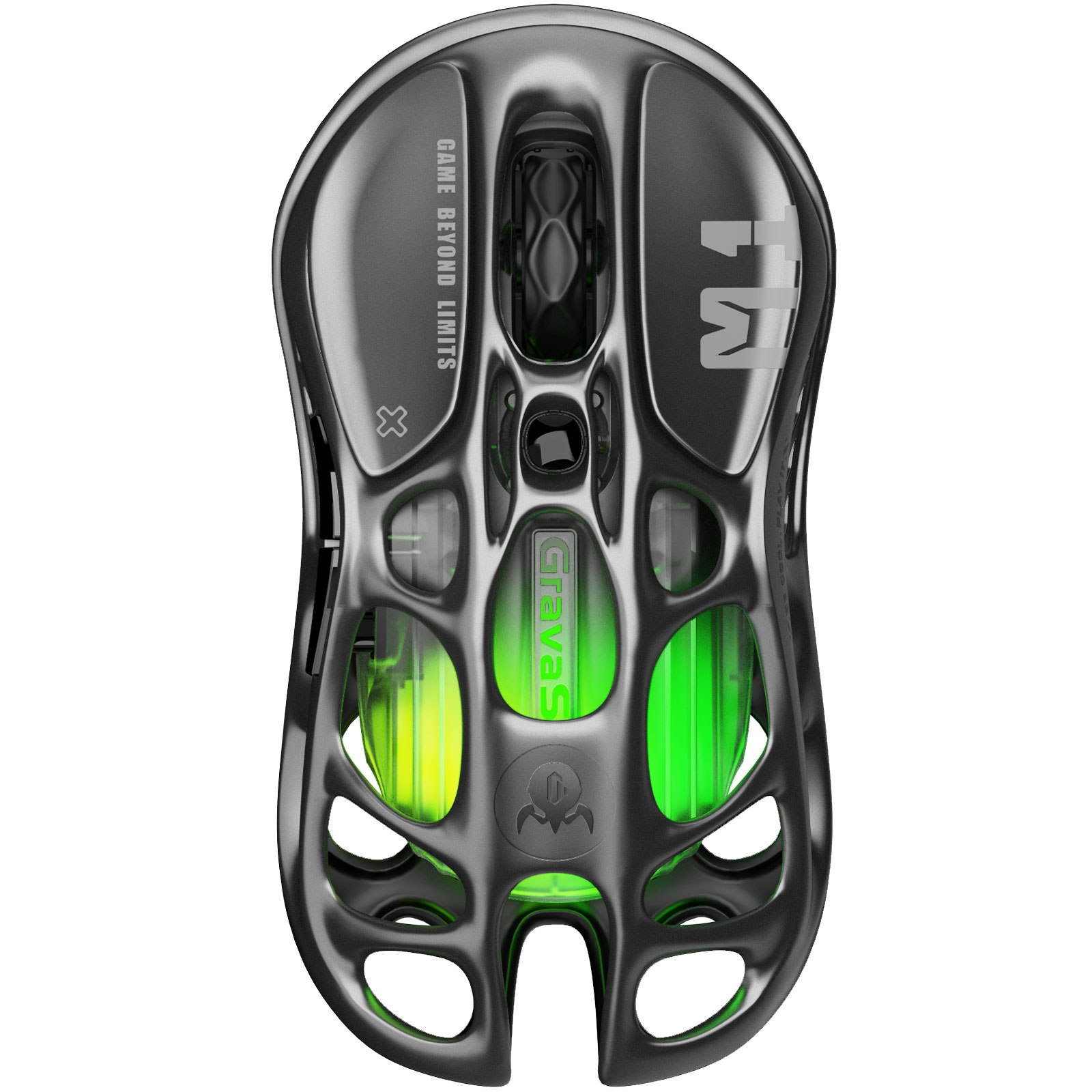 Gravastar Mercury Wireless Gaming Mouse M1 Pro - Gray, , large image number 1