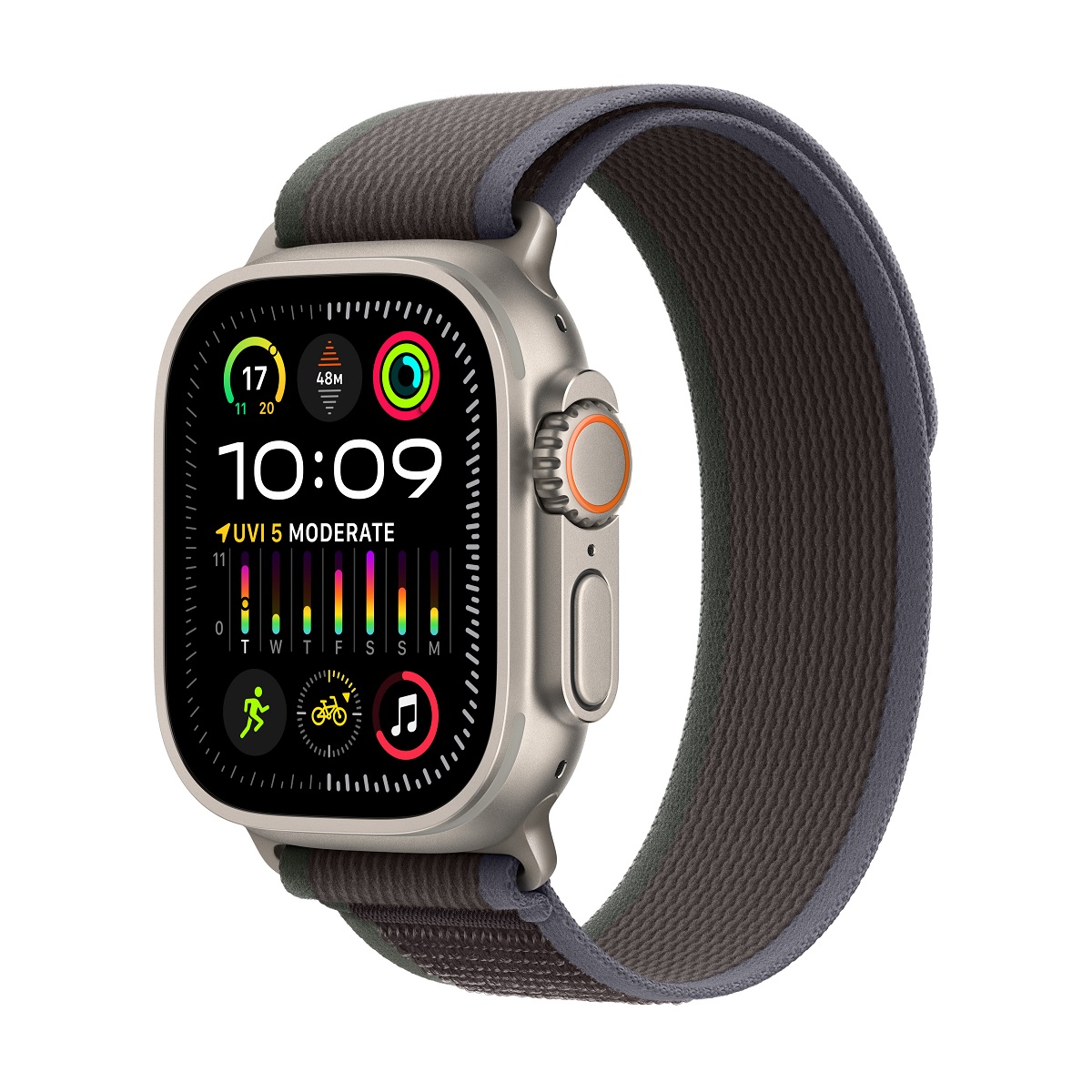 Apple Watch Ultra 2 GPS + 流動網絡, 49mm鈦金屬錶殼配越野手環, , large image number 2