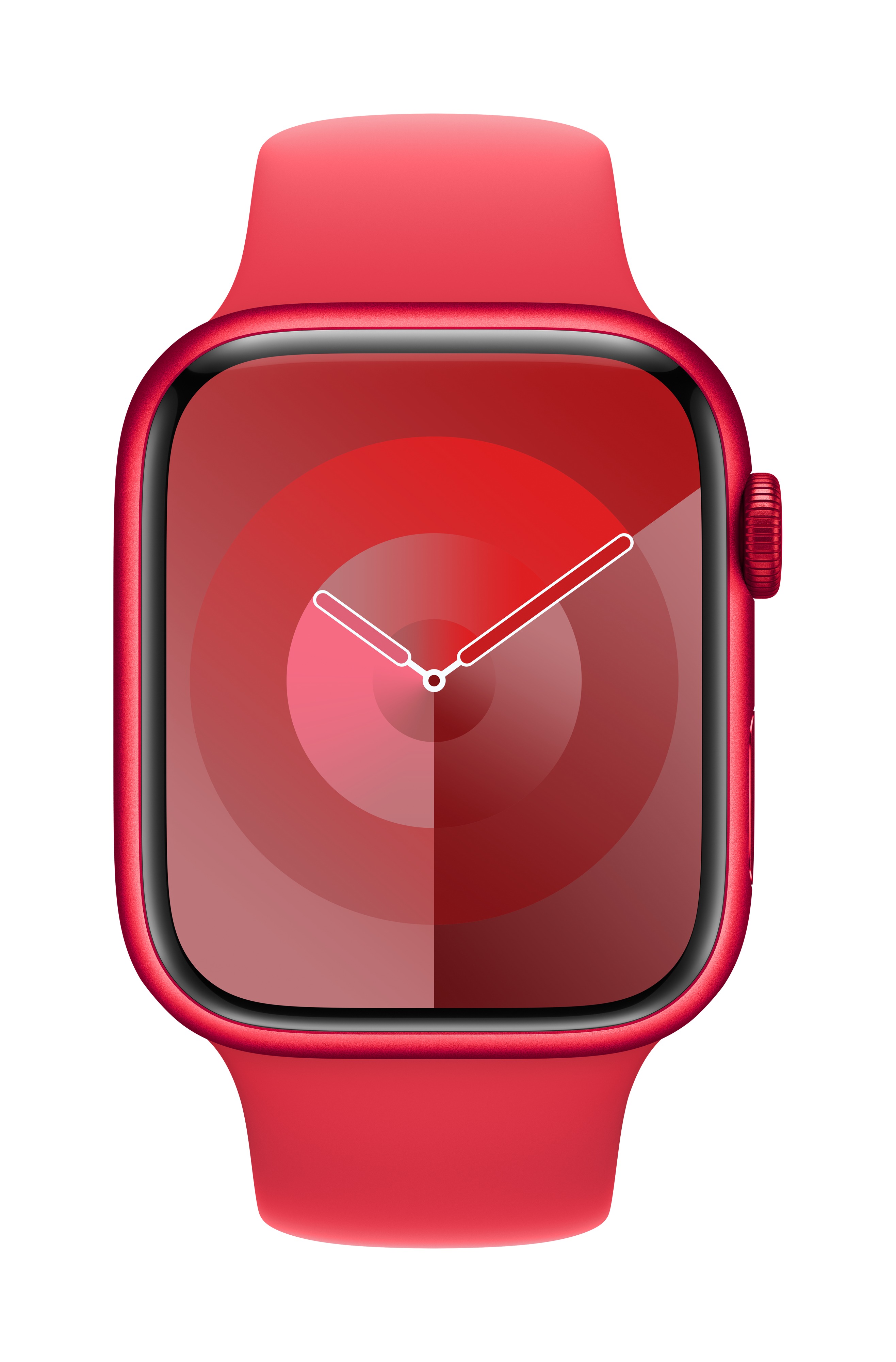 Apple Watch Series 9 GPS + Cellular, 45mm (PRODUCT)RED Aluminum Case with (PRODUCT)RED Sport Band - M/L, PRODUCT)RED Aluminium Case with (PRODUCT)RED Sport Band - M/L, large image number 1