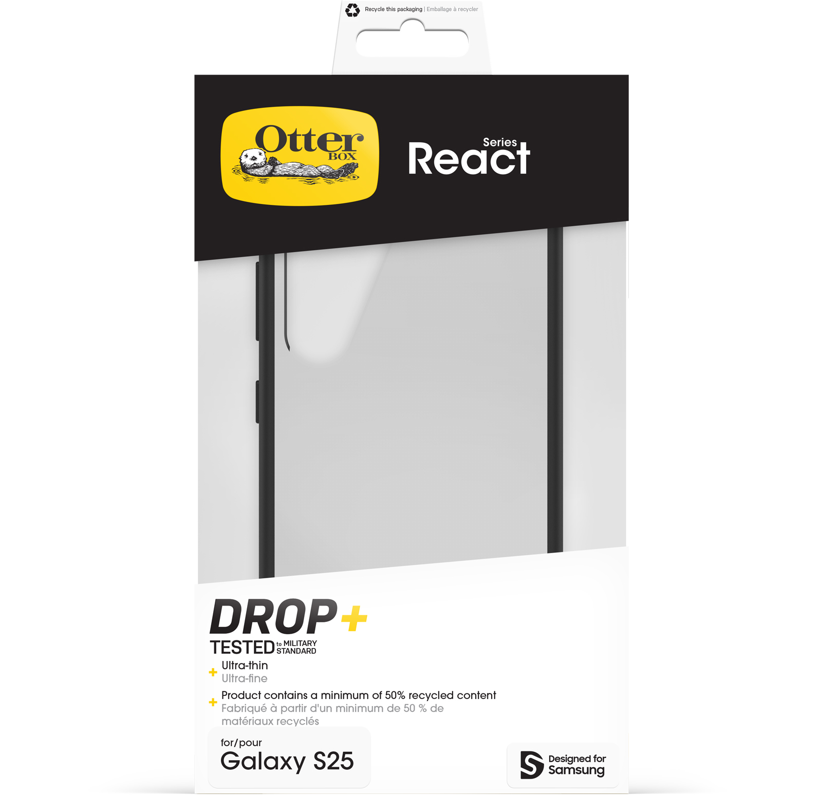 OtterBox React Samsung Galaxy S25 簡約時尚系列保護殼 image number 4