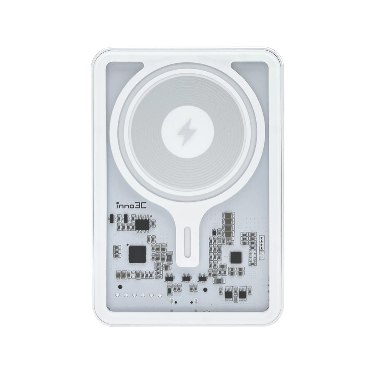 inno3C i-MT10 Wireless Powerbank with Flashing Light (Transparent White)