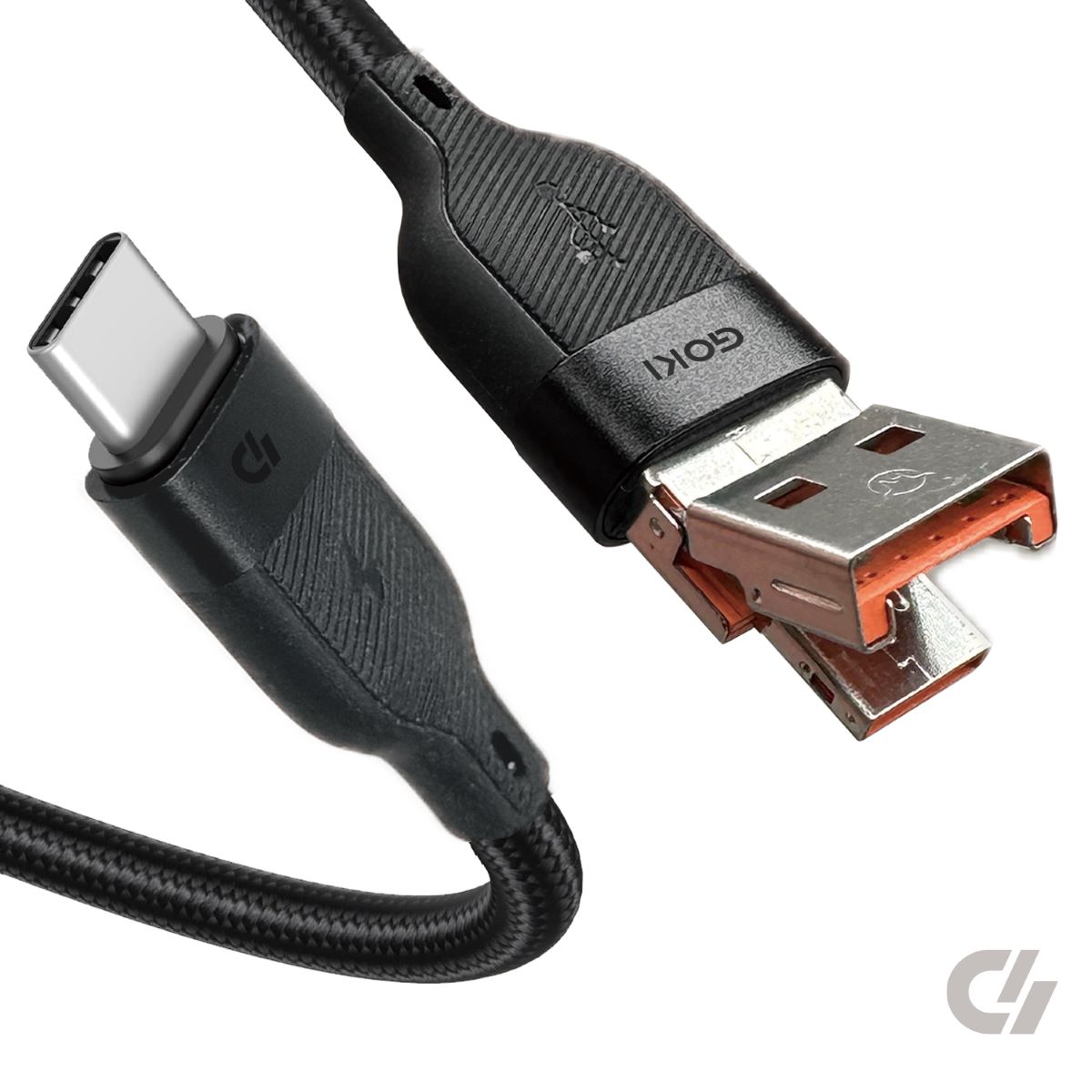 Goki SWITCH 60W Dual charge cable (USB-A to USB-C/ USB-C to USB-C)