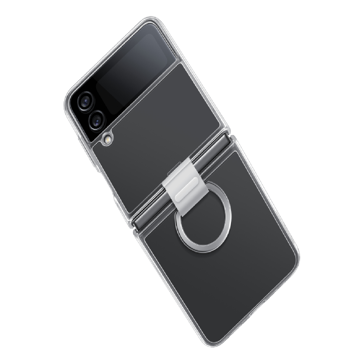 Samsung Galaxy Z Filp4 5G 透明保護殼(附指環扣) image number 4