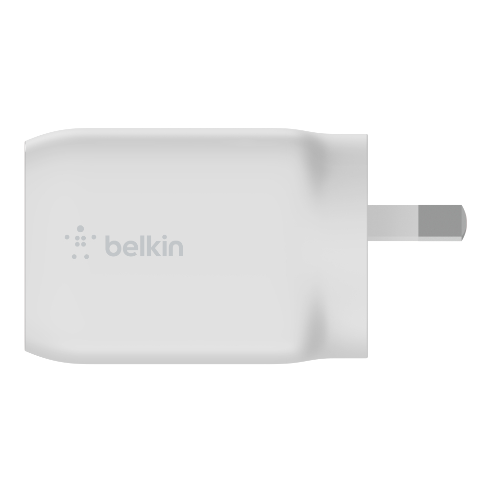 Belkin BoostCharge Pro Dual USB-C GaN Wall Charger with PPS 65W (White), , large image number 2
