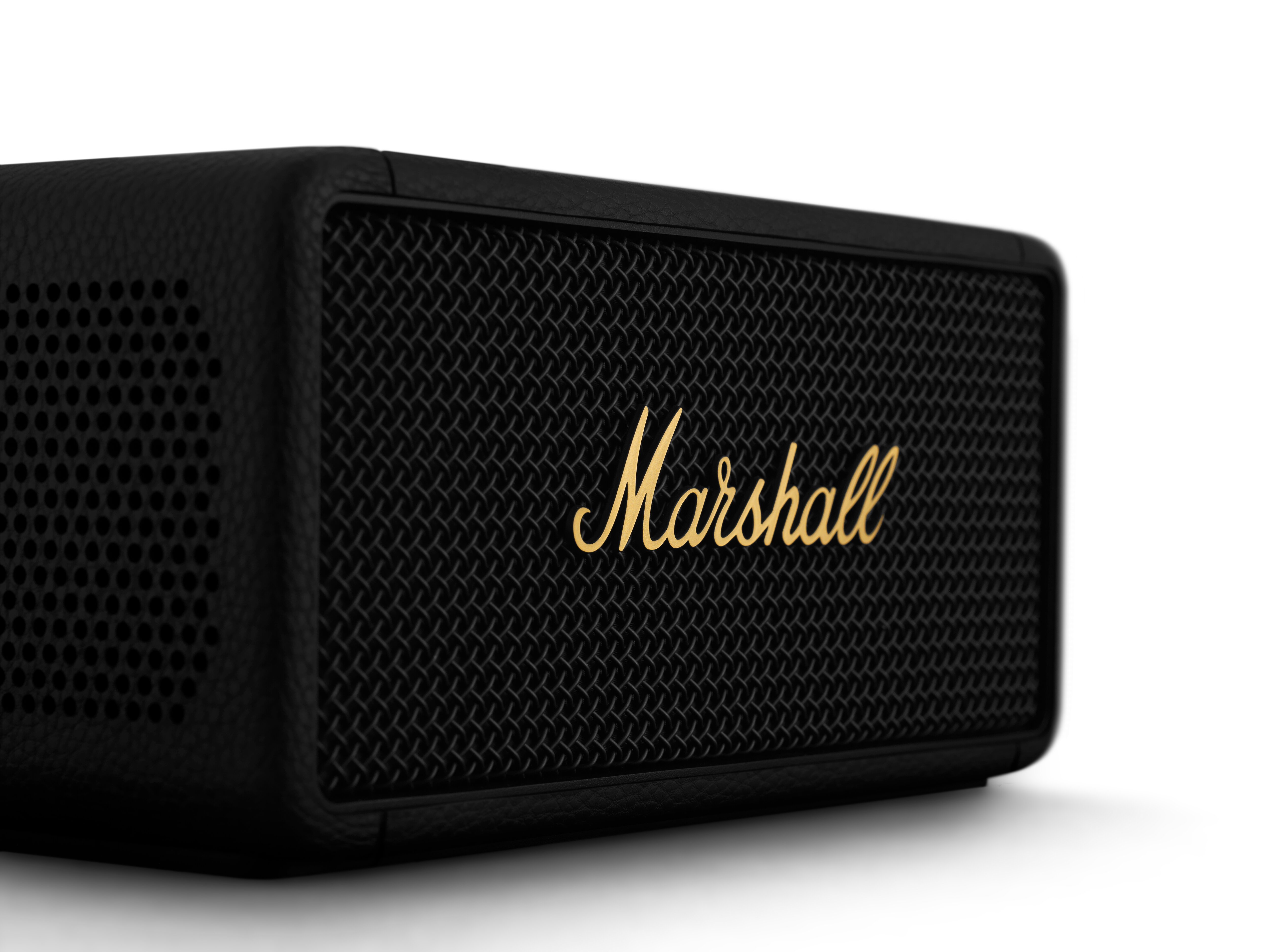 Marshall MIDDLETON Portable Bluetooth Speaker (Black & Brass), Black + Brass, small image number 1