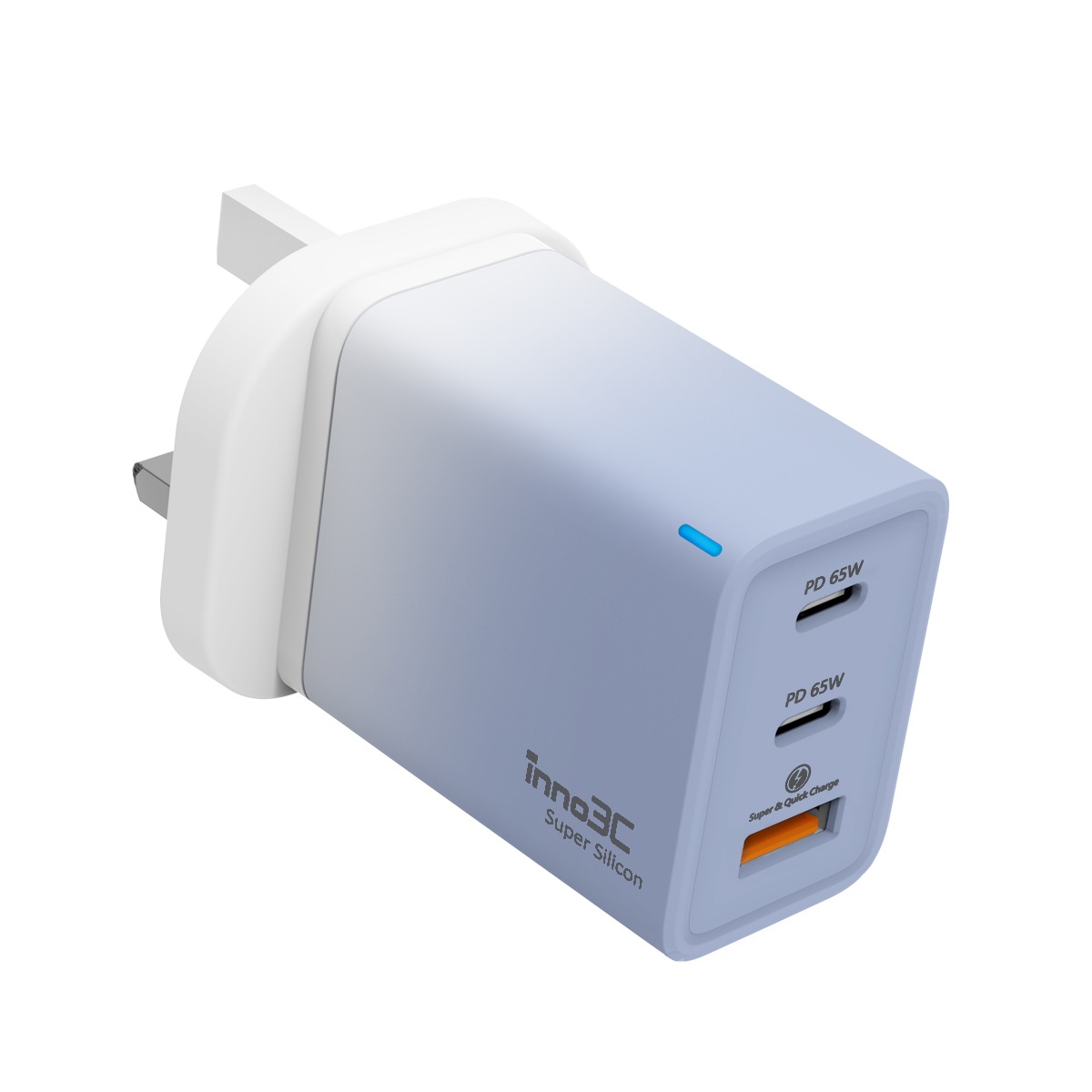 inno3C i-65W Super Silicon 65W 3-Ports Fast Charger, , small image number 0