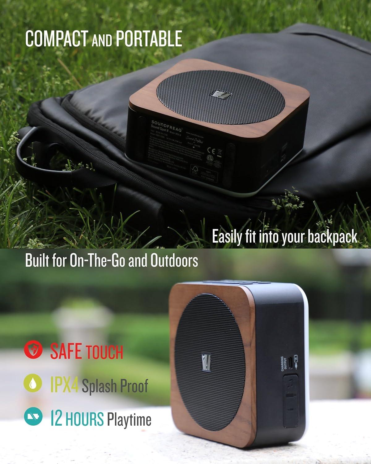 SOUNDFREAQ Sound Spot II Bluetooth Wireless Speaker Black, , large image number 4