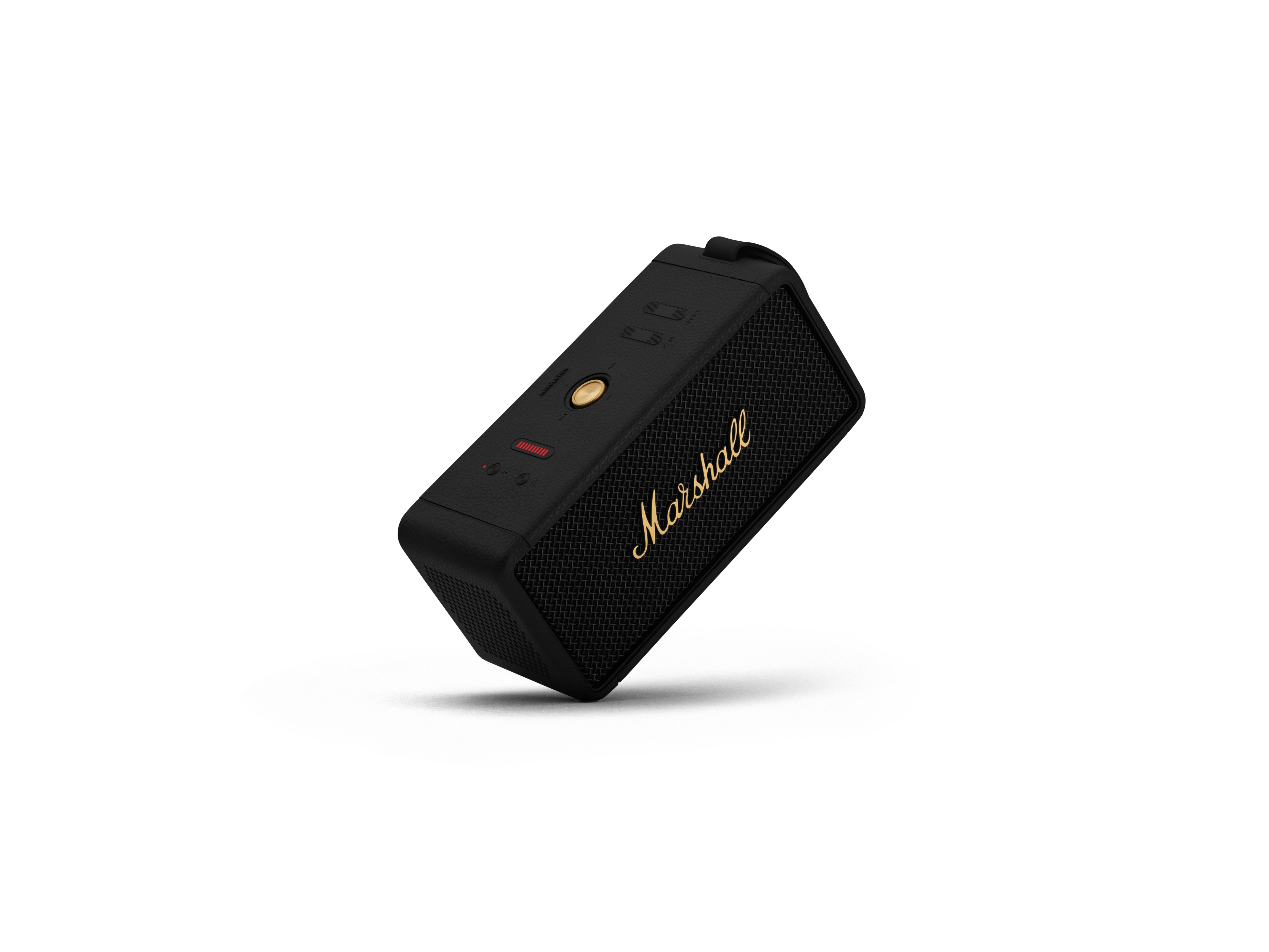 Marshall MIDDLETON Portable Bluetooth Speaker (Black & Brass), Black + Brass, small image number 2