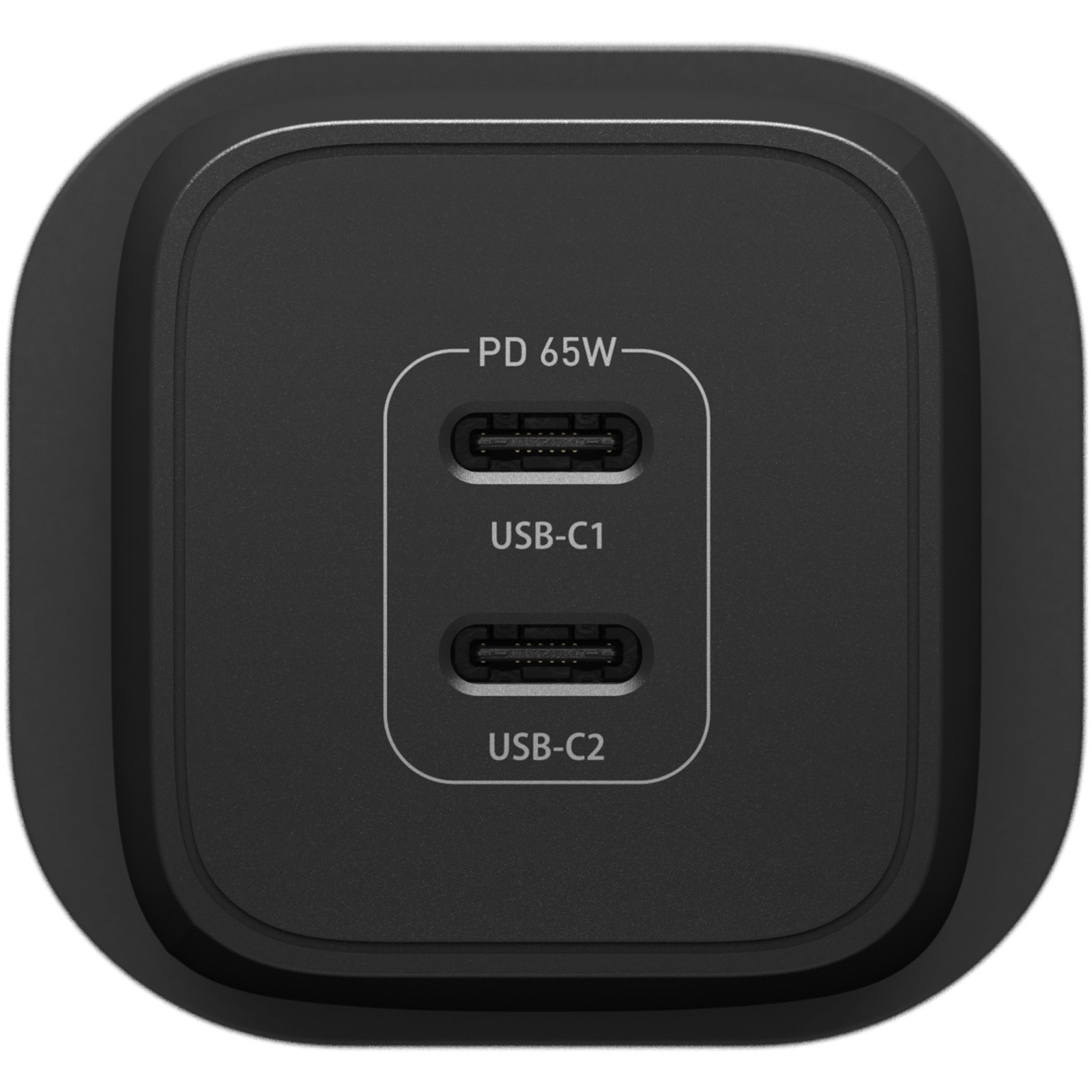 OtterBox USB-C 雙輸出快速耐用插牆式電源轉換器 (Type G) - 65W (45W + 20W) (黑色) image number 1