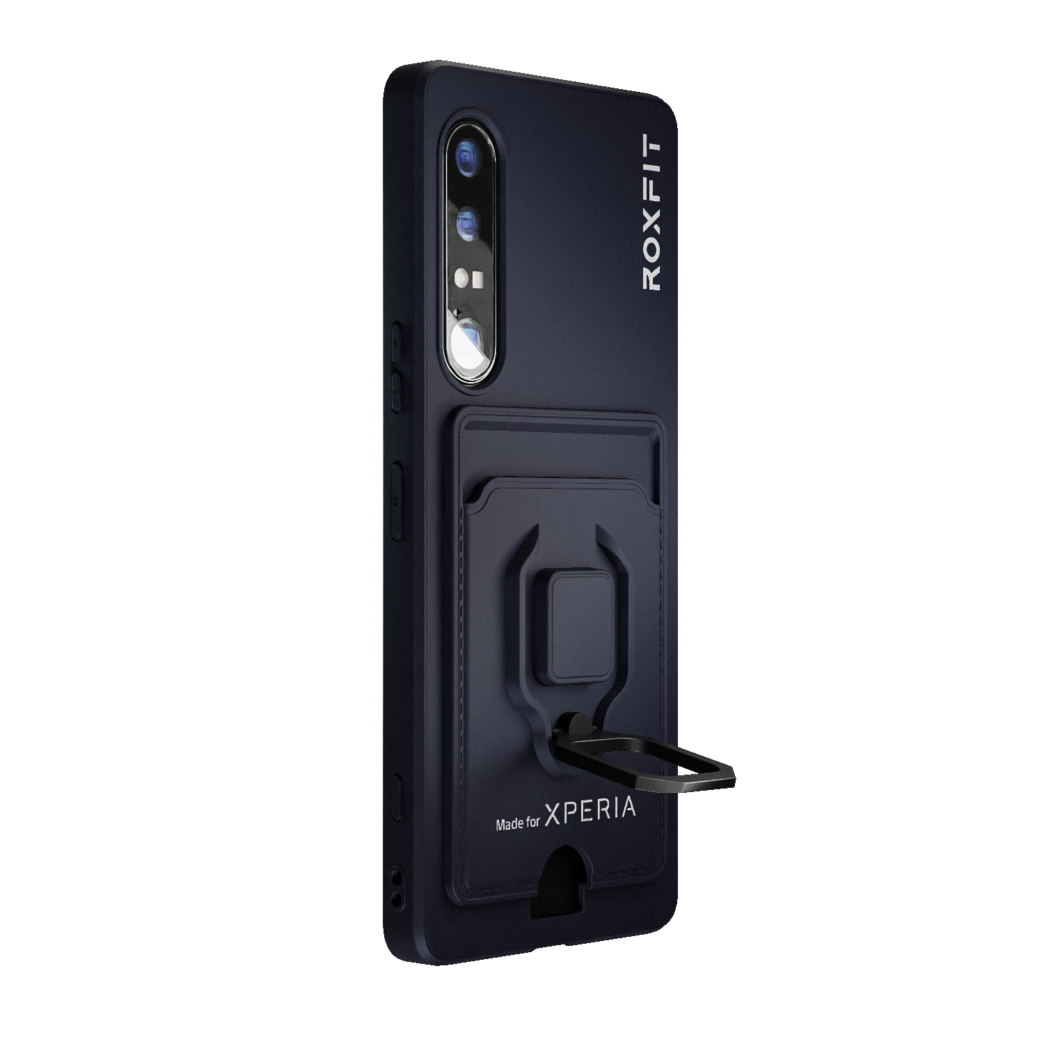 Roxfit Multifunction Case with Tempered Glass for Sony Xperia 1 IV (Navy Blue), , small image number 1