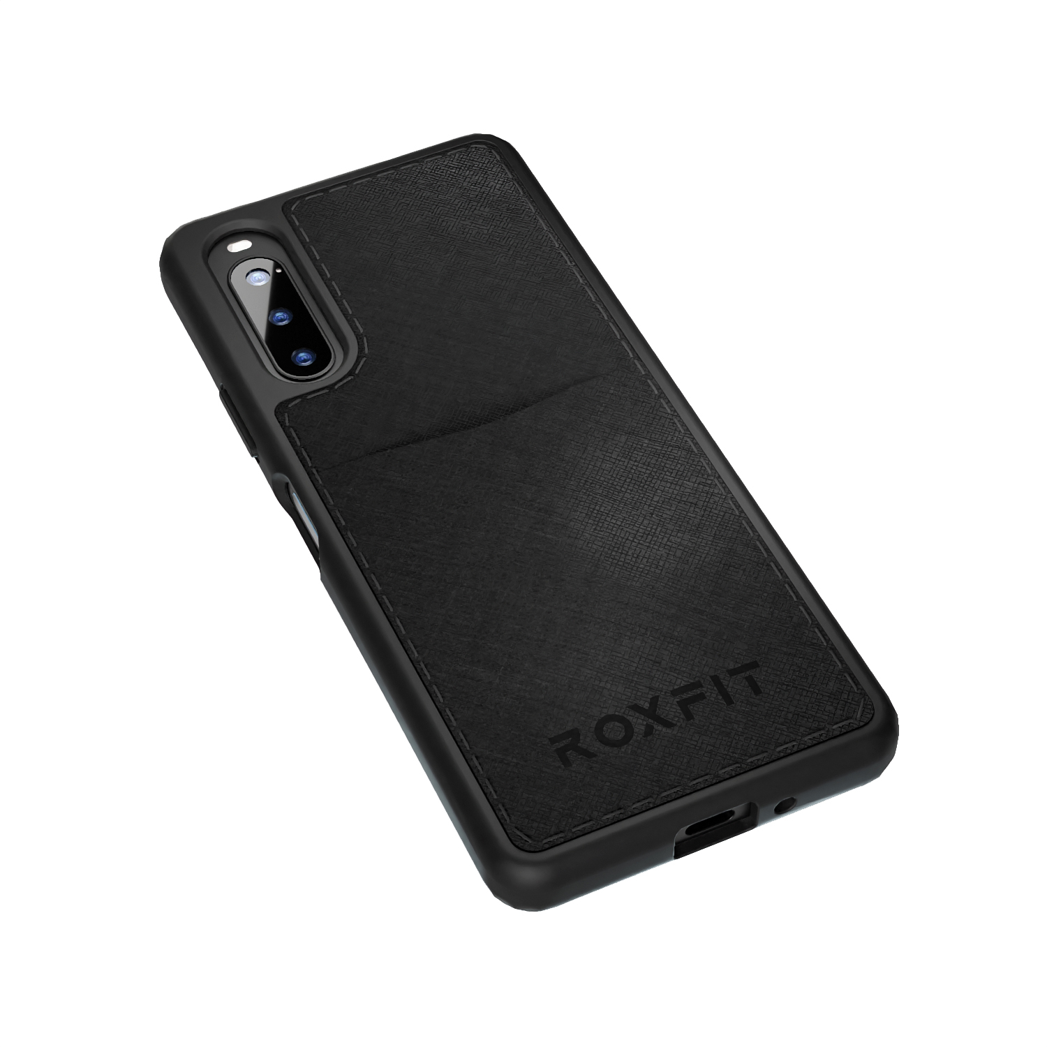 Roxfit Sony Xperia 10 IV 咭片收納手機保護殼連螢幕保護貼 (黑色色), , small image number 1