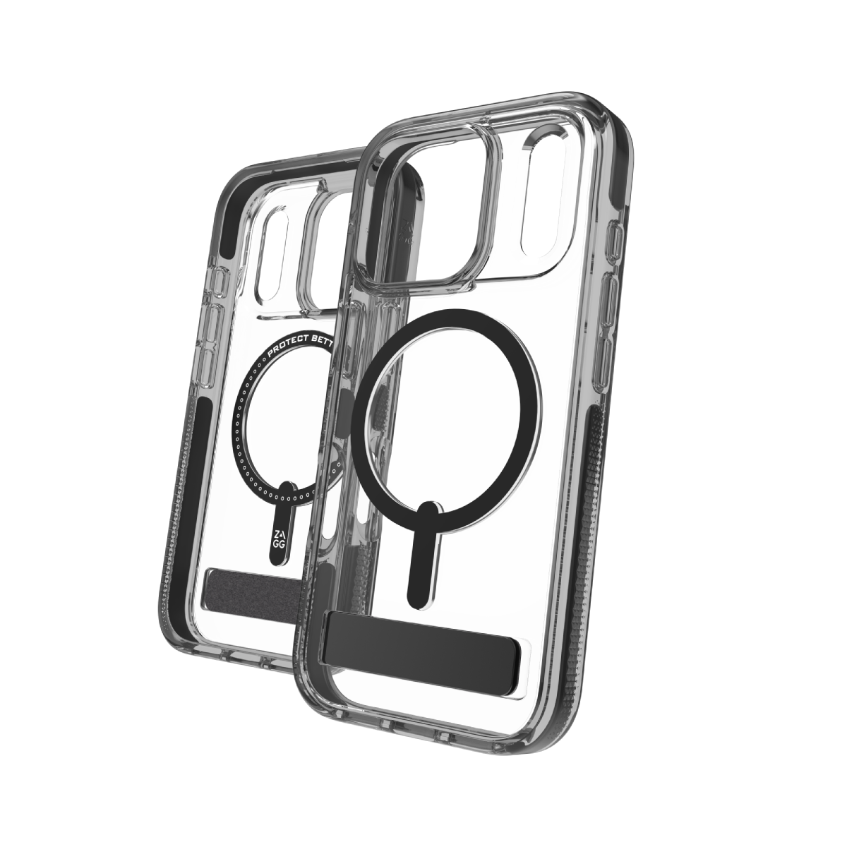 ZAGG Santa Cruz with KickStand (石墨烯) iPhone 17 Pro 手機殼 黑 image number 0