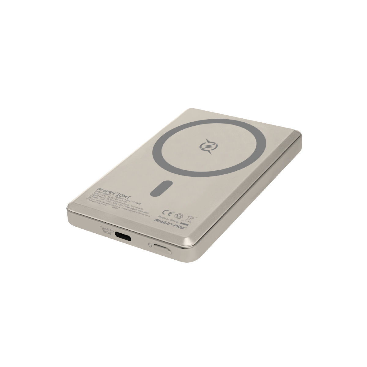 Magic-Pro ProMini 10MT 10000mAh Magnetic Wireless Portable Charger-Titanium