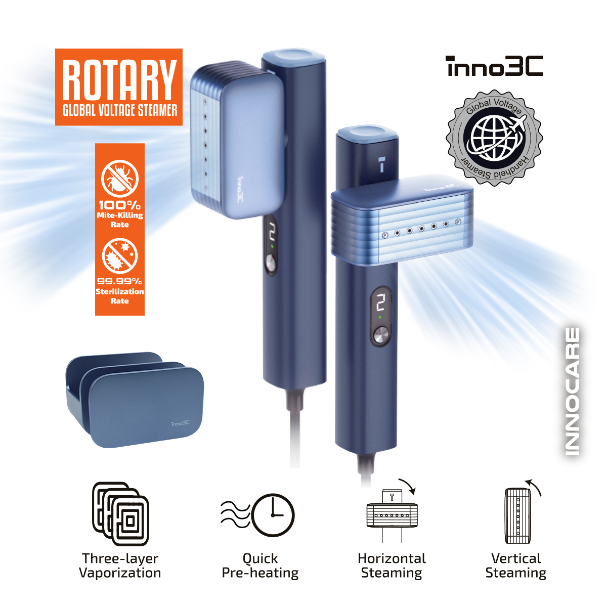 inno3C i-GS1 Rotary Global Voltage Handheld Steamer