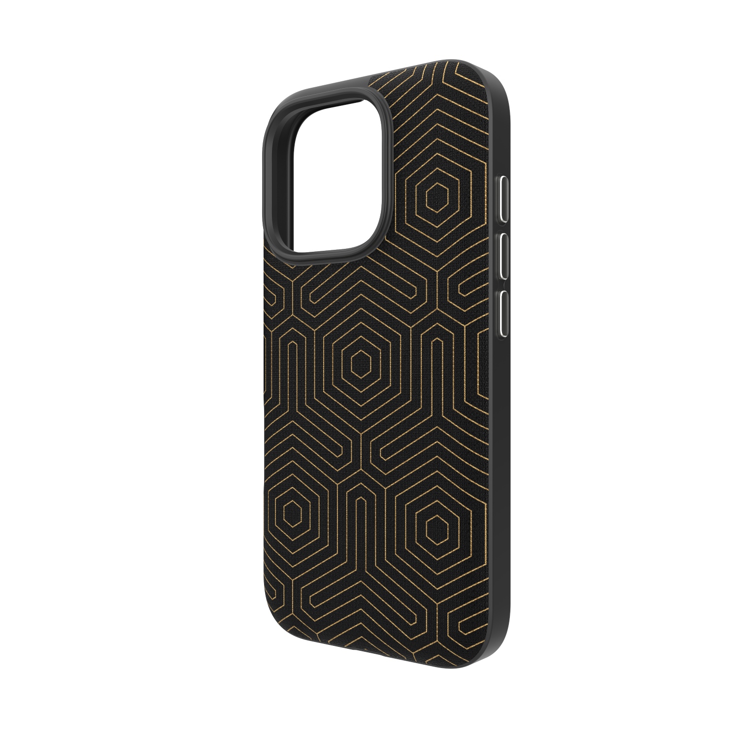 ZAGG London Snap (Graphene) iPhone 16 Pro Phone Case Black Hexagon, , large image number 3