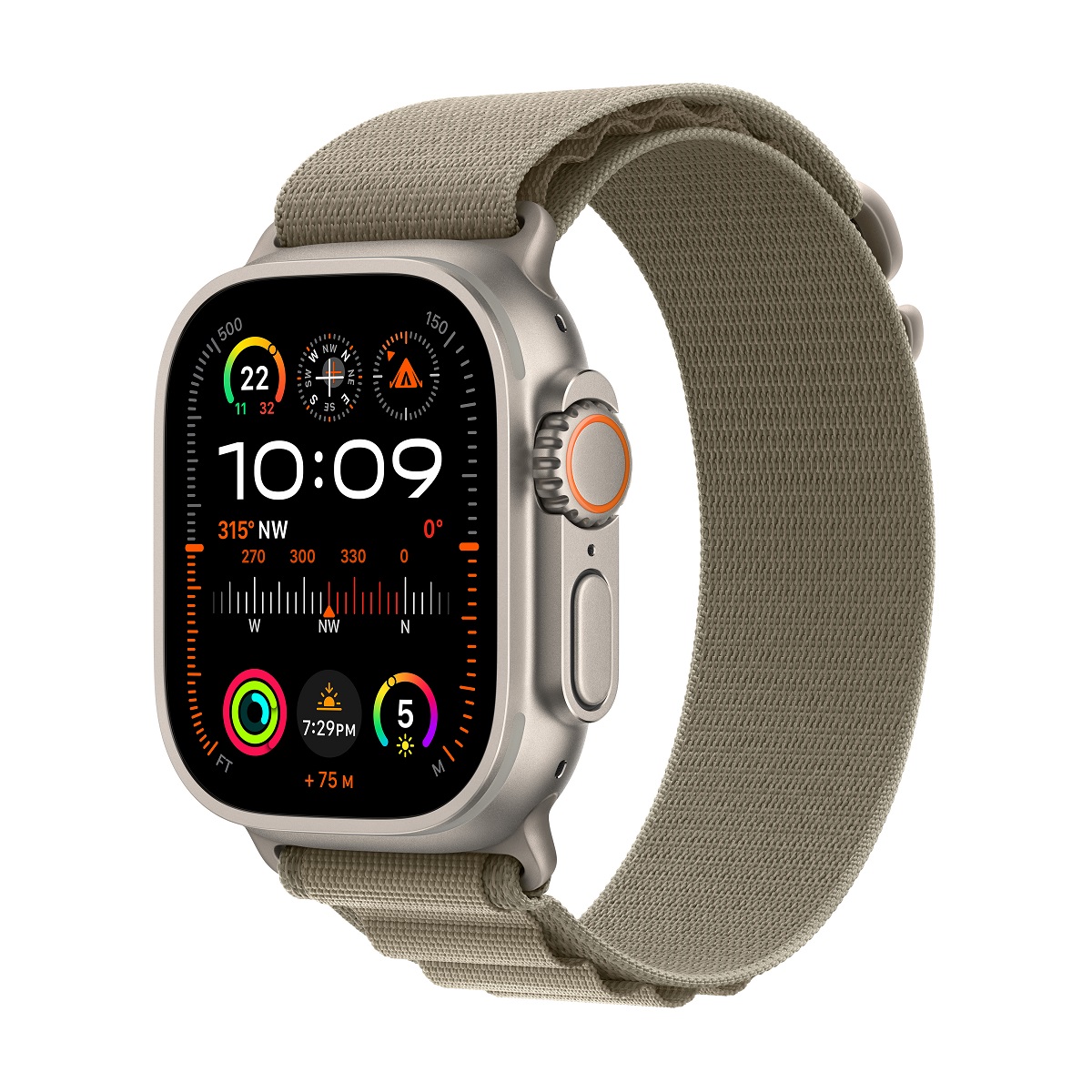 Apple Watch Ultra 2 GPS + Cellular, 49mm Titanium Case with  Alpine Loop, , large image number 2