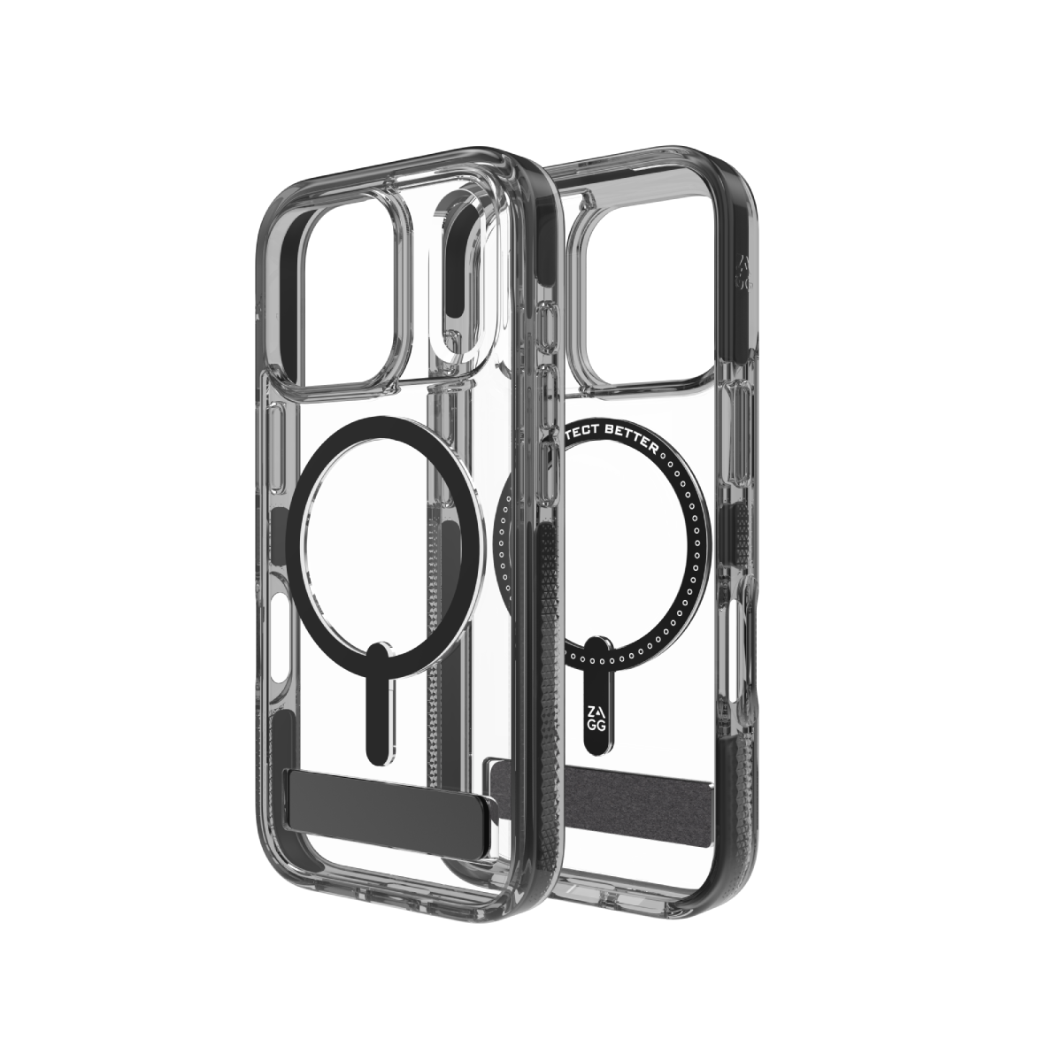 ZAGG Santa Cruz with KickStand (石墨烯) iPhone 17 Pro 手機殼 黑 image number 1